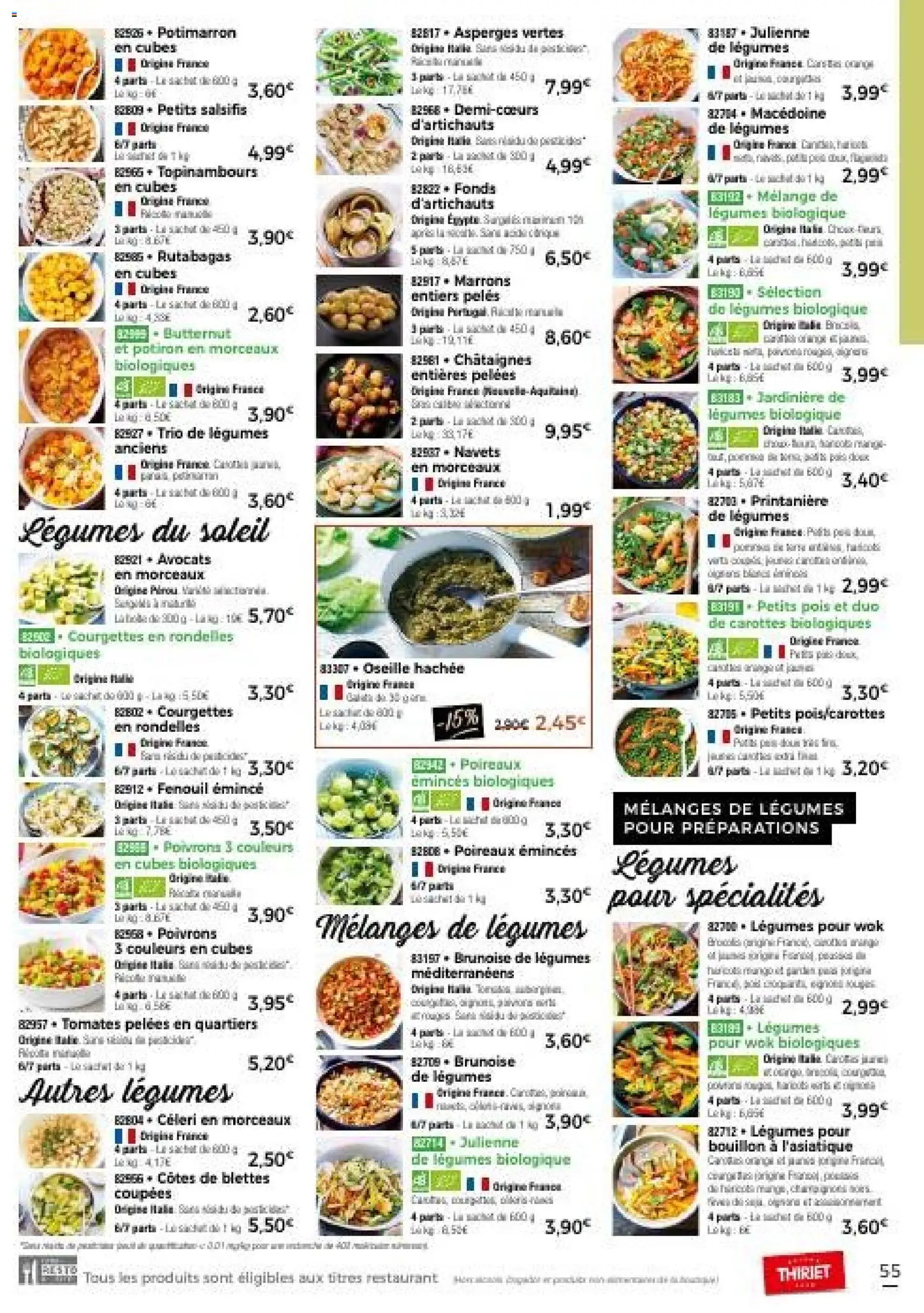 {H1} | Page: 55 | Produits: Carottes, Potiron, Salsifis, Butternut