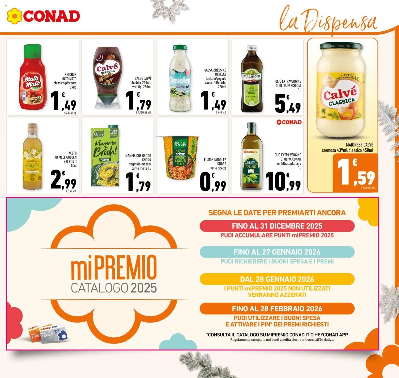 Volantino Conad del 10.12.2025 | Pagina: 21 | Prodotti: Salsa, Olio, Olive, Pomodori