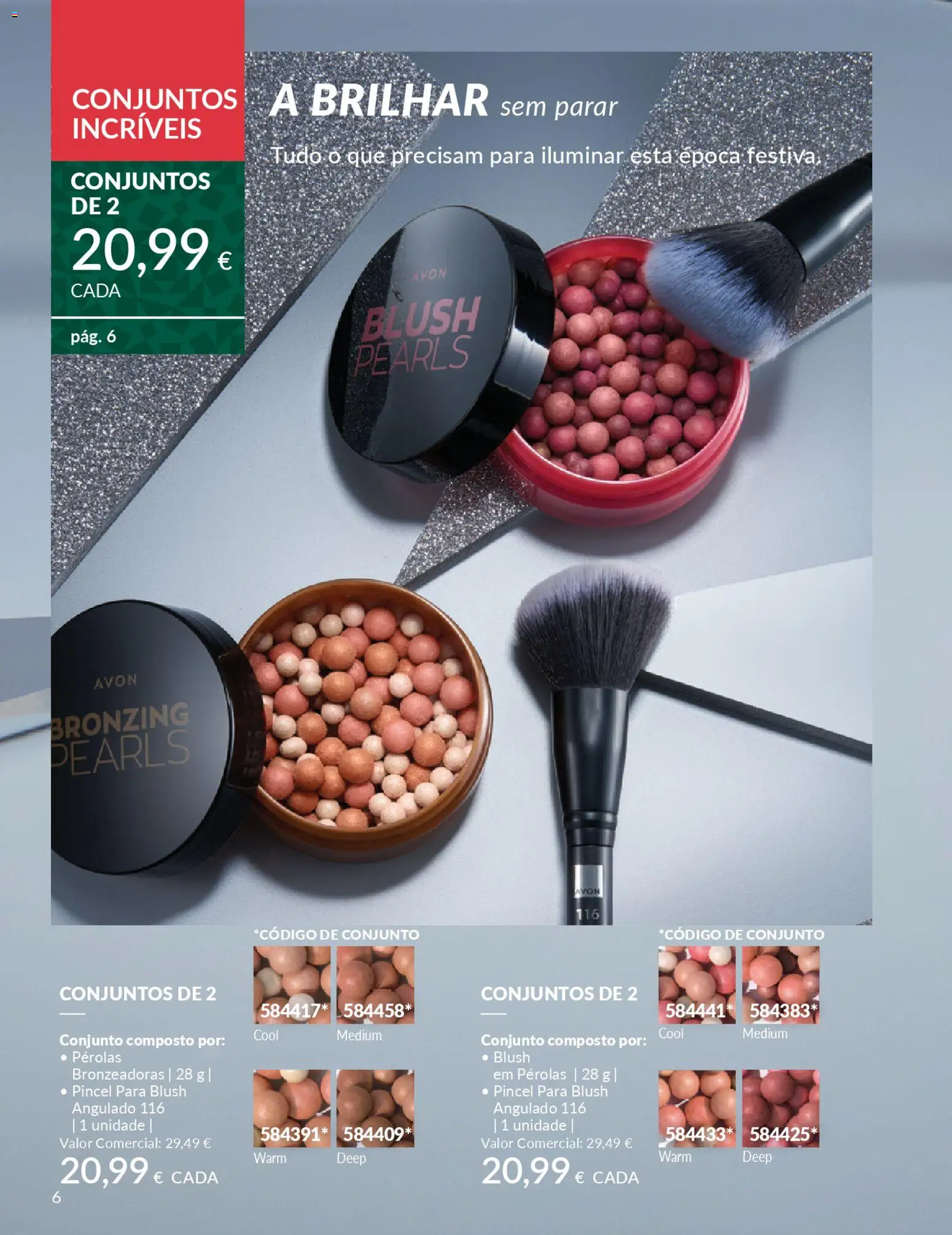 Avon - Um Natal alergre e radiante │ válido de 12.11.2025 | Página: 6 | Produtos: Blush, Pincel