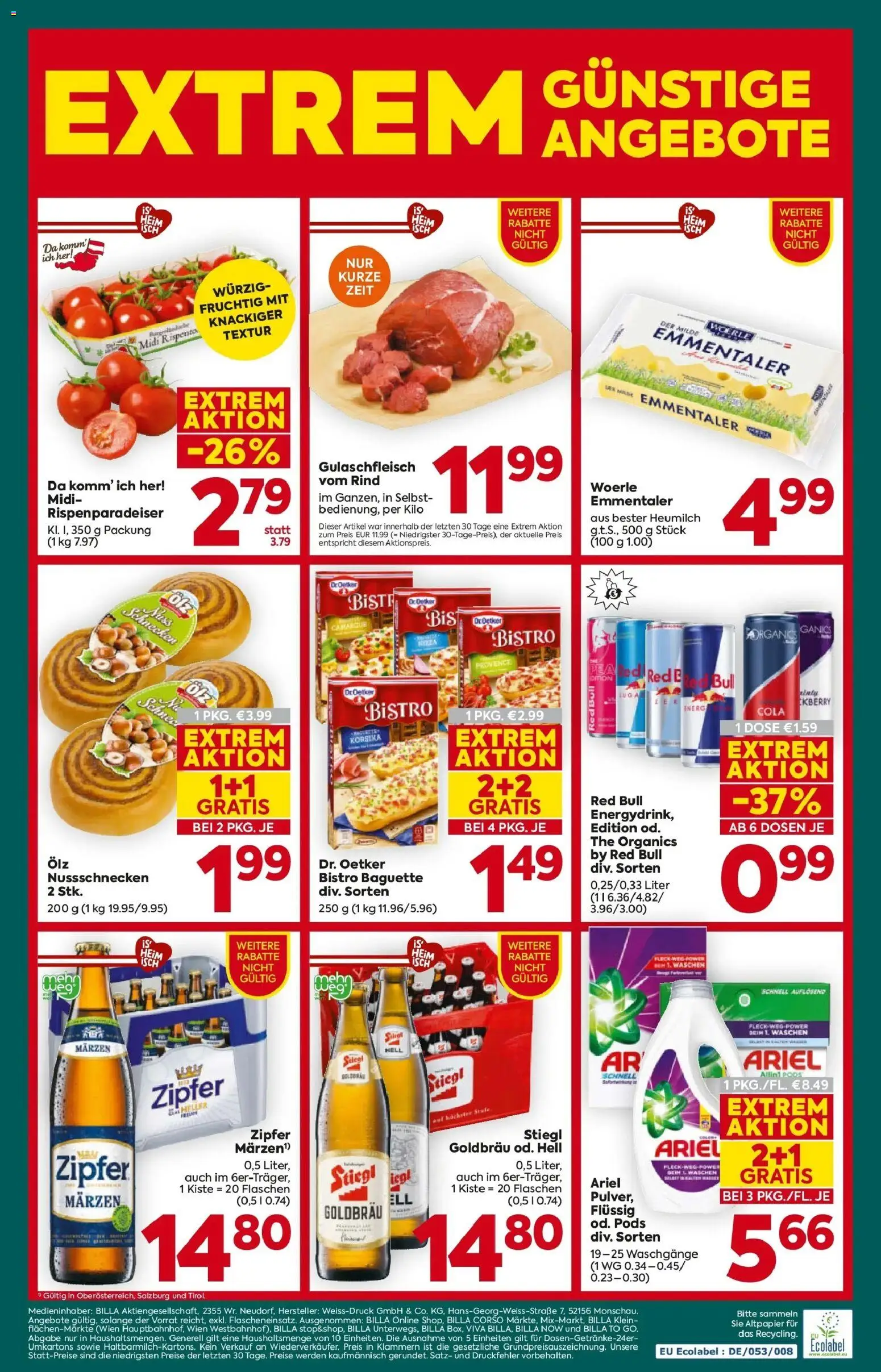 Billa Plus - BILLA PLUS: Flugblatt Tirol gültig ab 22.04.2026 | Seite: 16 | Produkte: Jääkaappipakastin