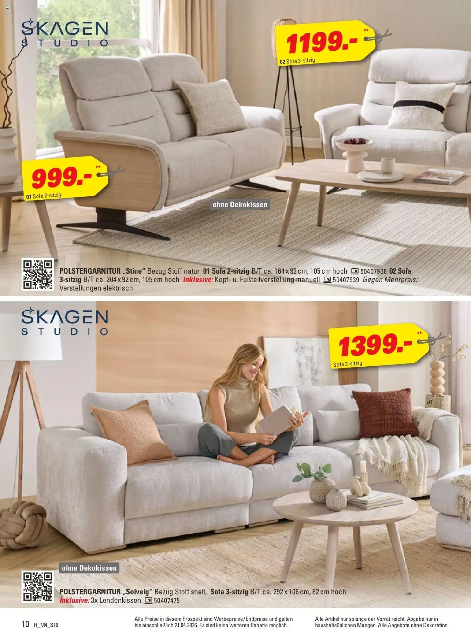 Höffner Prospekt Fürth	 – gültig ab 01.04.2026 | Seite: 10 | Produkte: Sofa