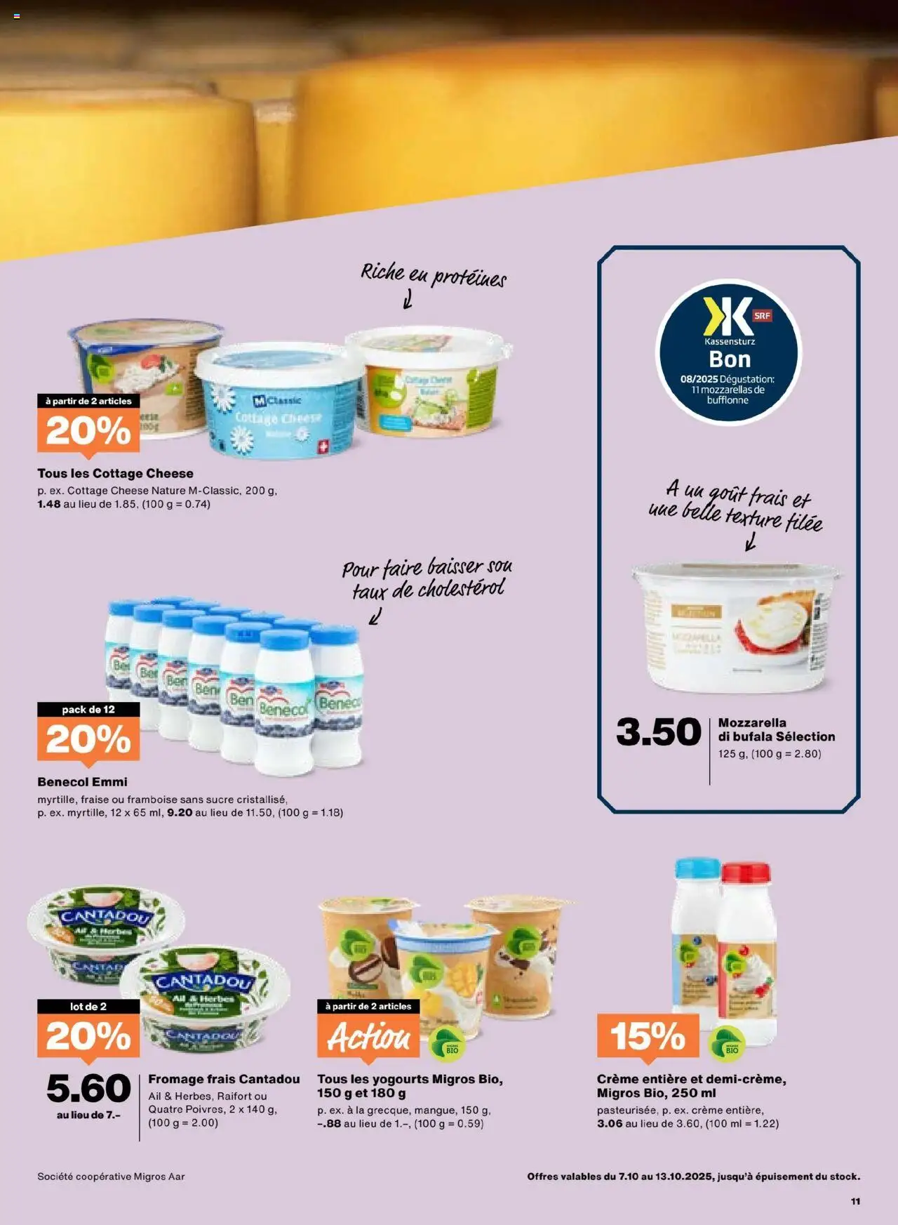 Migros Aktionen FR – gültig ab 07.10.2025 | Seite: 11 | Produkte: Creme