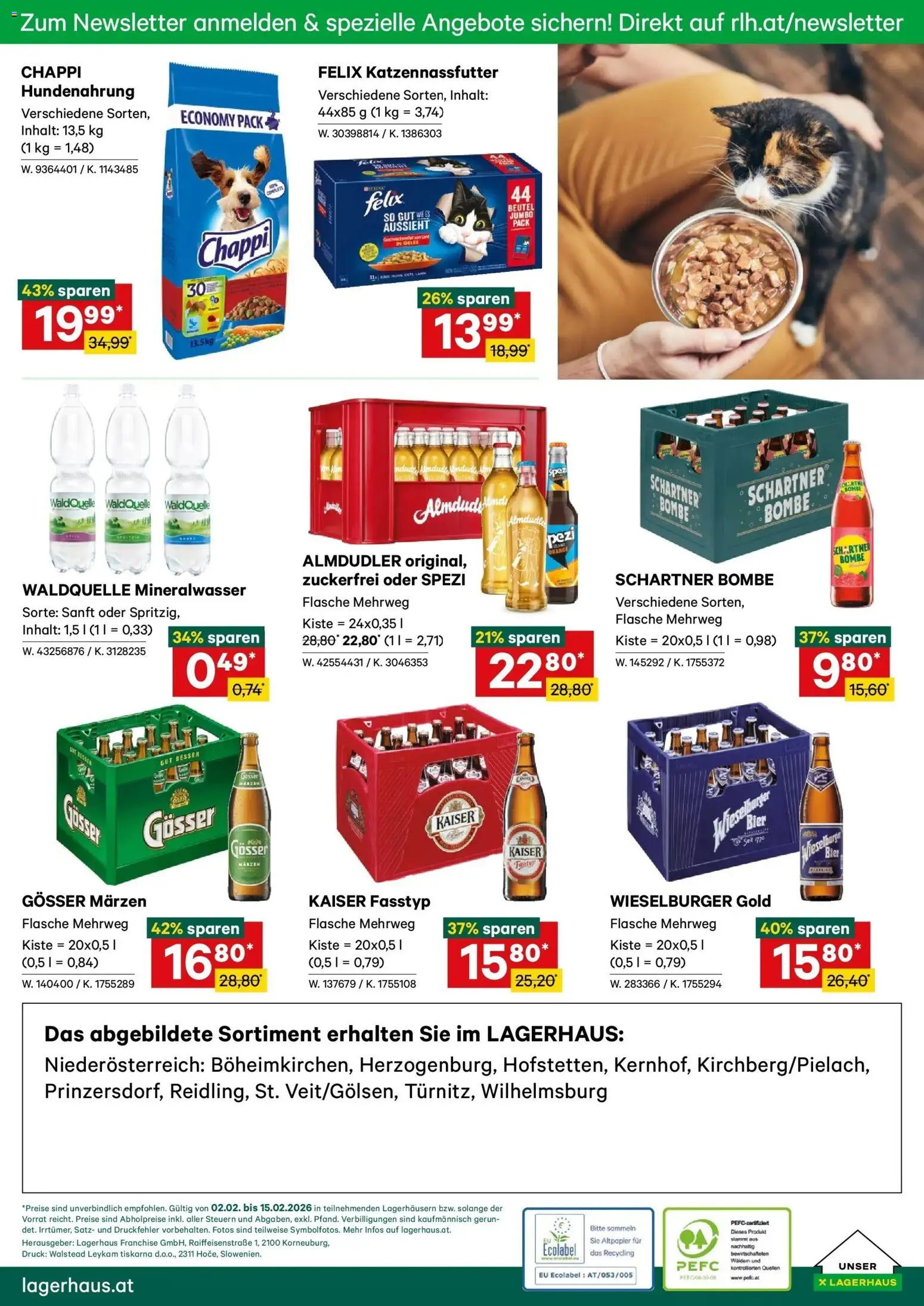 Lagerhaus Flugblatt gültig ab 01.02.2026 | Seite: 8 | Produkte: Bier