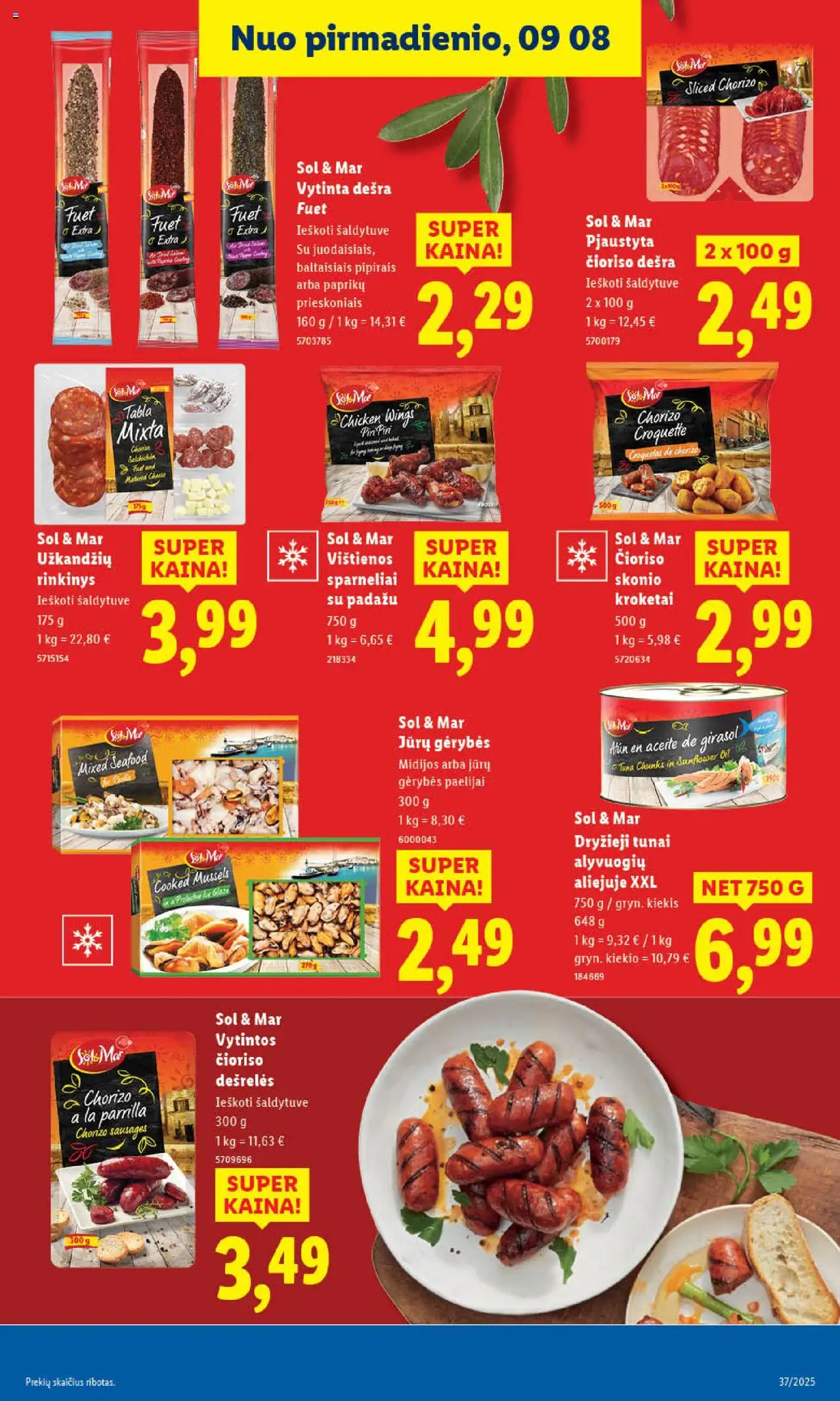LIDL akcijos nuo 11.09.2025 | Puslapis: 21 | Prekių: Vištienos, Dešrelės, Dešra