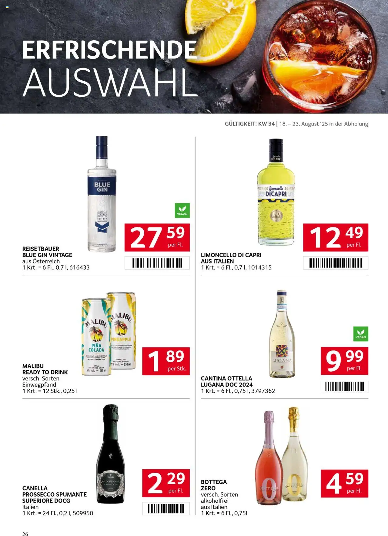Transgourmet Flugblatt gültig ab 17.08.2025 | Seite: 25 | Produkte: Gin