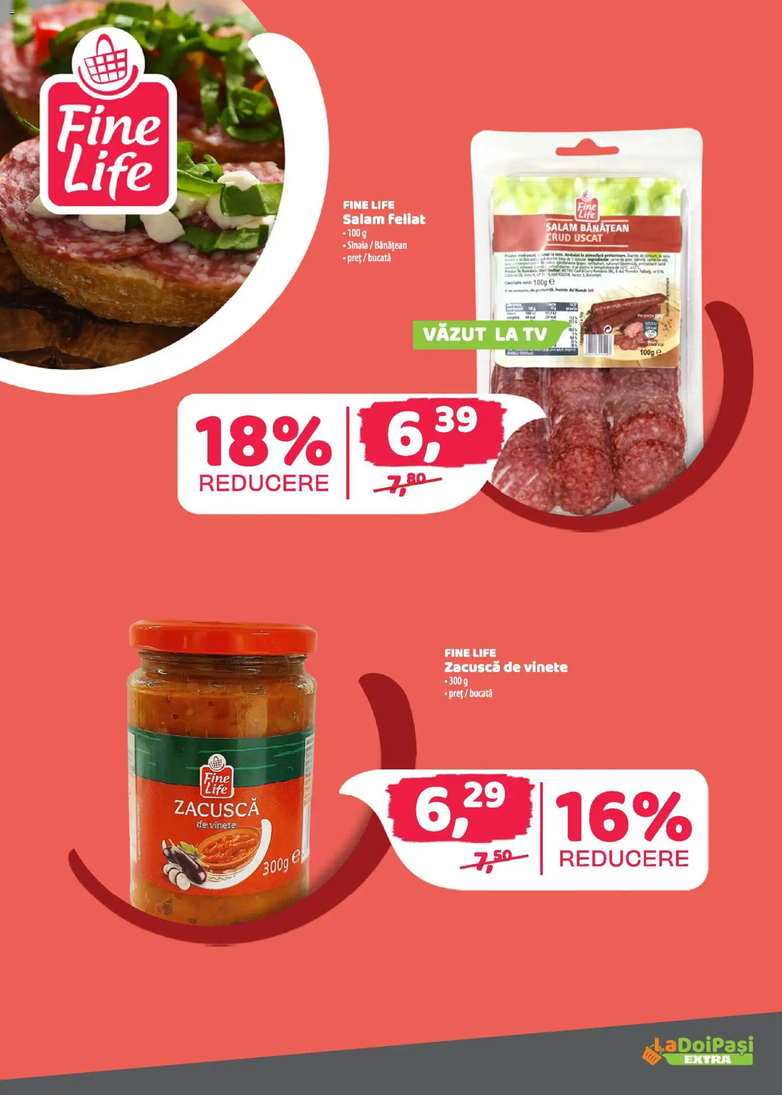 Noul catalog LaDoiPași – valabil de la 01.03.2026 | Pagină: 14 | Produse: Salam, Zacuscă