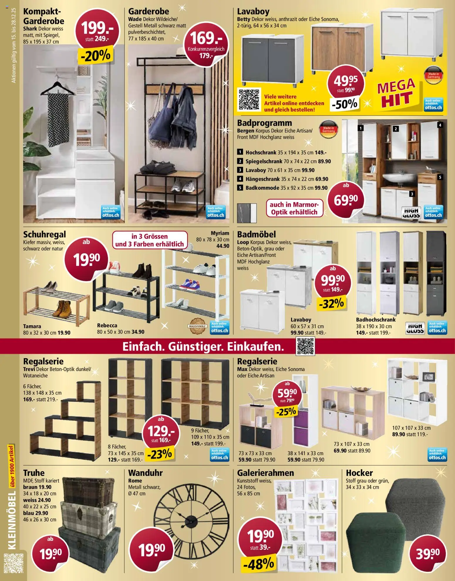 Otto's Aktionen – gültig ab 15.12.2025 | Seite: 6 | Produkte: Hocker, Hängeschrank, Truhe, Hochschrank