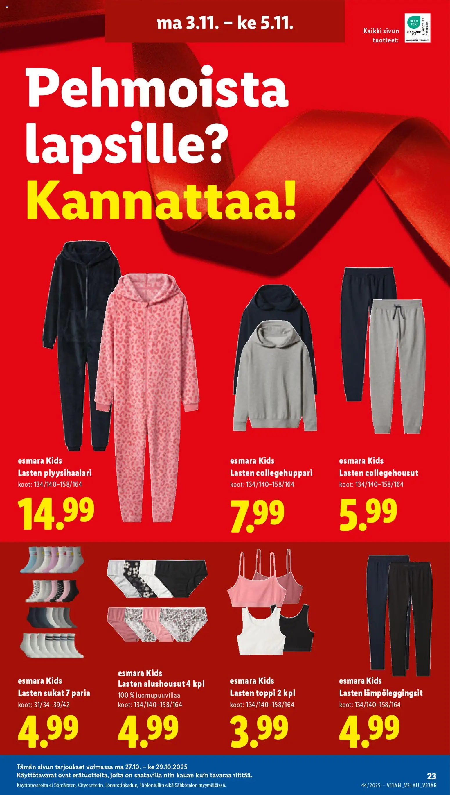 Lidl tarjoukset – voimassa 30.10.2025 alkaen | Sivu: 27 | Tuotteet: Toppi, Sukat, Alushousut