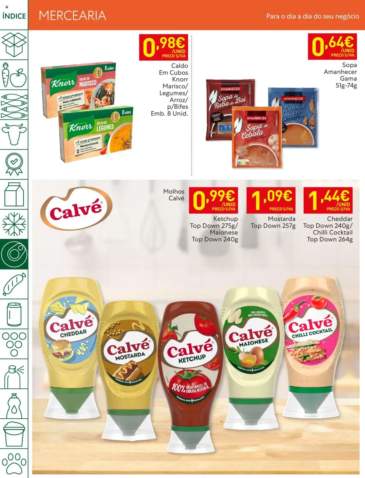 Recheio folheto │ válido de 22.07.2025 | Página: 24 | Produtos: Knorr, Cheddar, Maionese, Ketchup