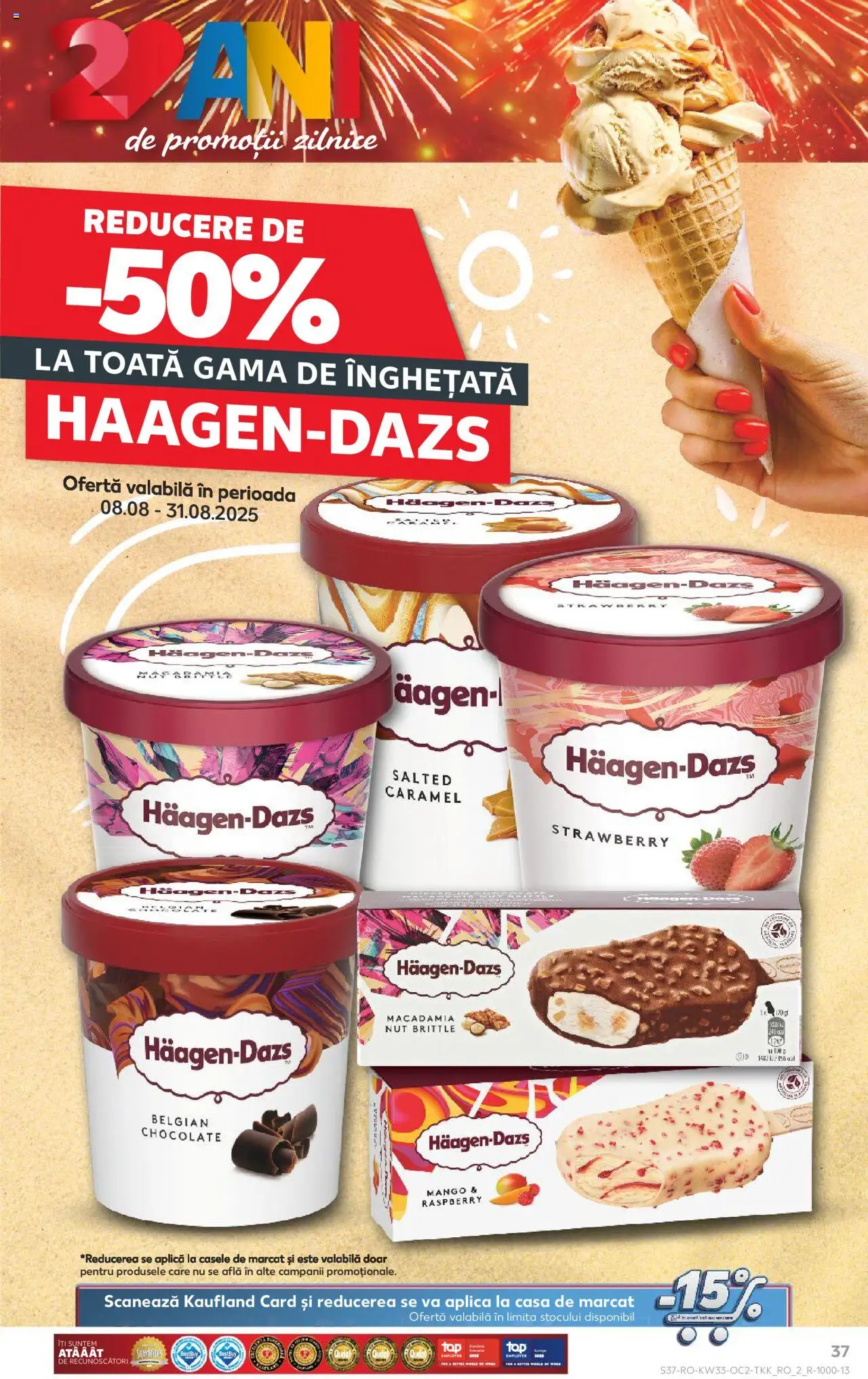 Kaufland RO akciós ujság - amely érvényes a következő dátumtól: 13.08.2025 | Oldal: 37 | Termékek: Mangó
