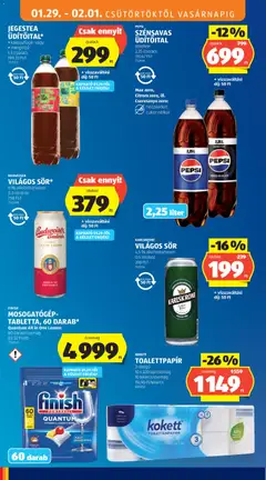 BUDWEISER VILÁGOS SÖR*, 5% alkoholtartalom, 0,5 l/doboz - amely érvényes a következő dátumtól: 29.01.2026 | Oldal: 10