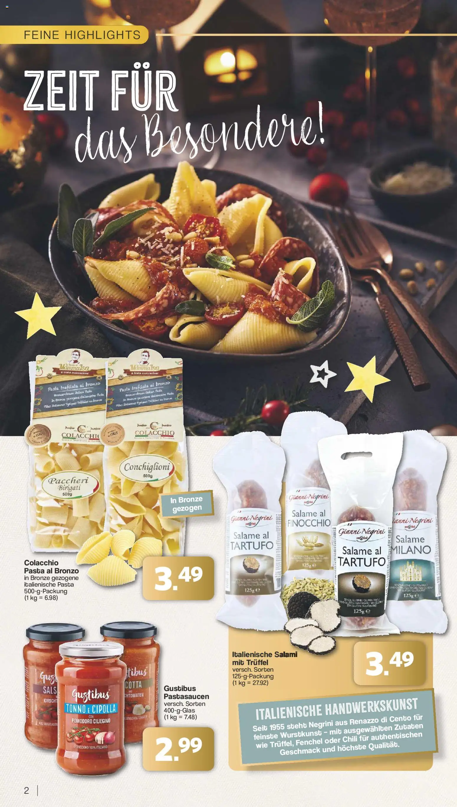 Famila Nordwest Sonderangebote – gültig ab 08.12.2025 | Seite: 2 | Produkte: Chili, Pasta, Salami