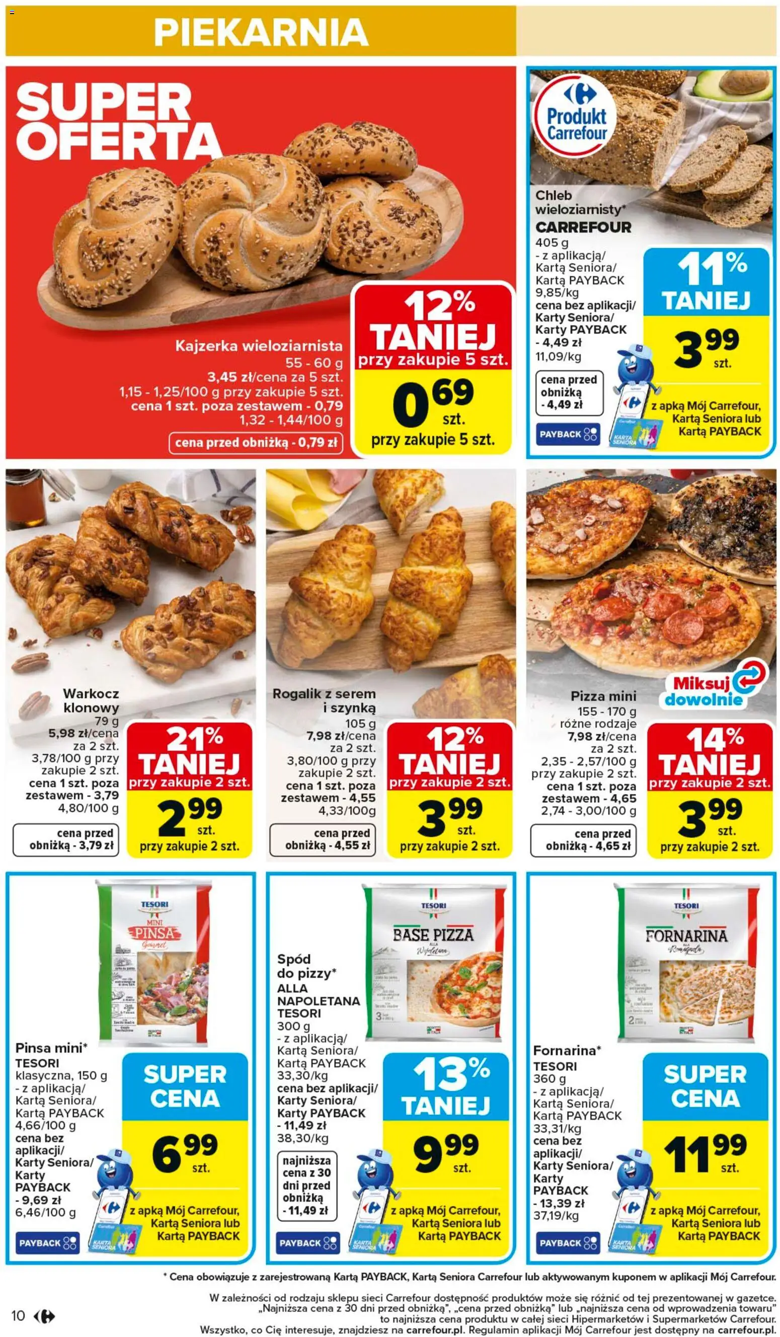 Carrefour Gazetka od 02.02.2026 | Strona: 12 | Produkty: Karta, Piekarnia, Pizza, Pinsa