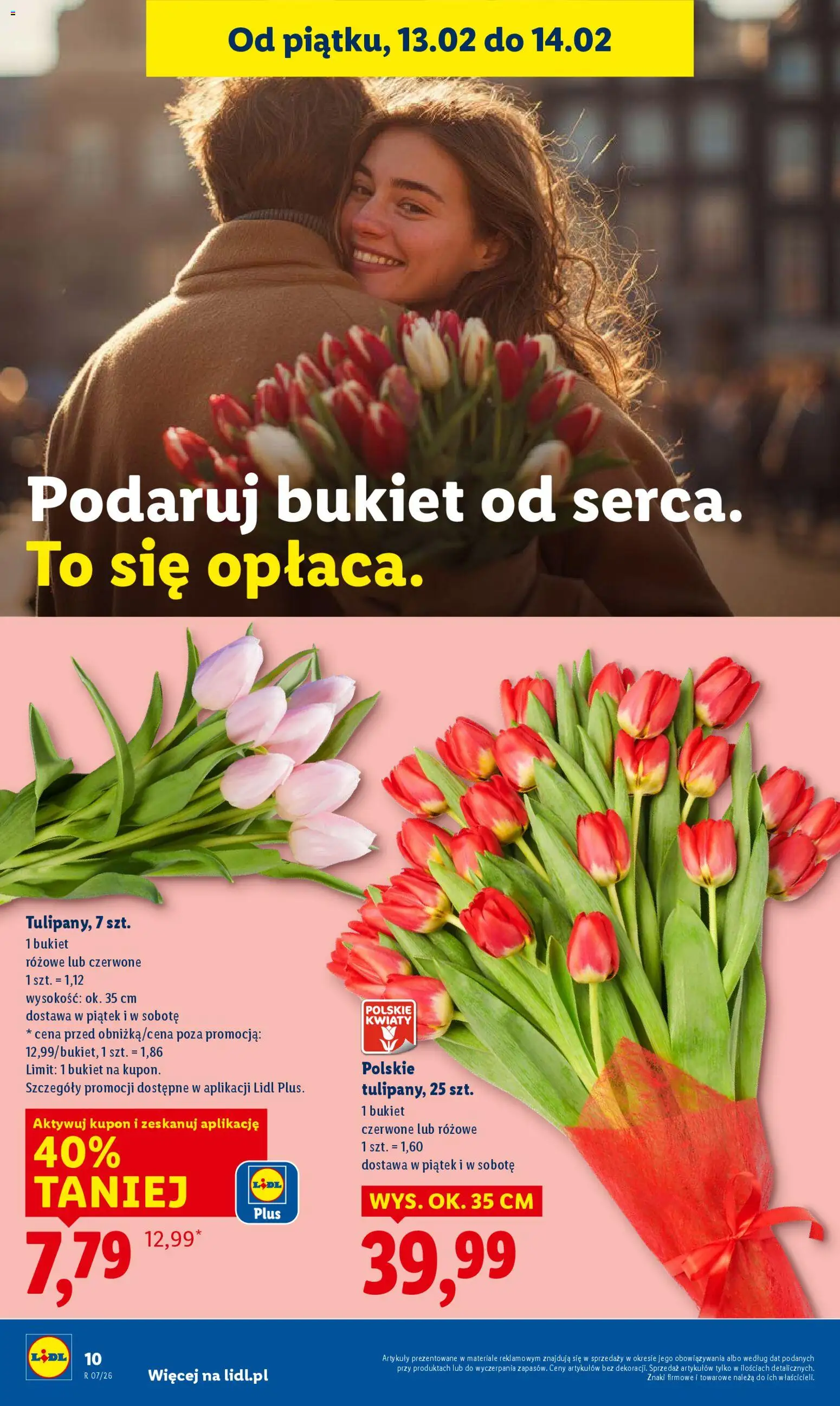 Lidl Gazetka od 12.02.2026 | Strona: 10 | Produkty: Kwiaty