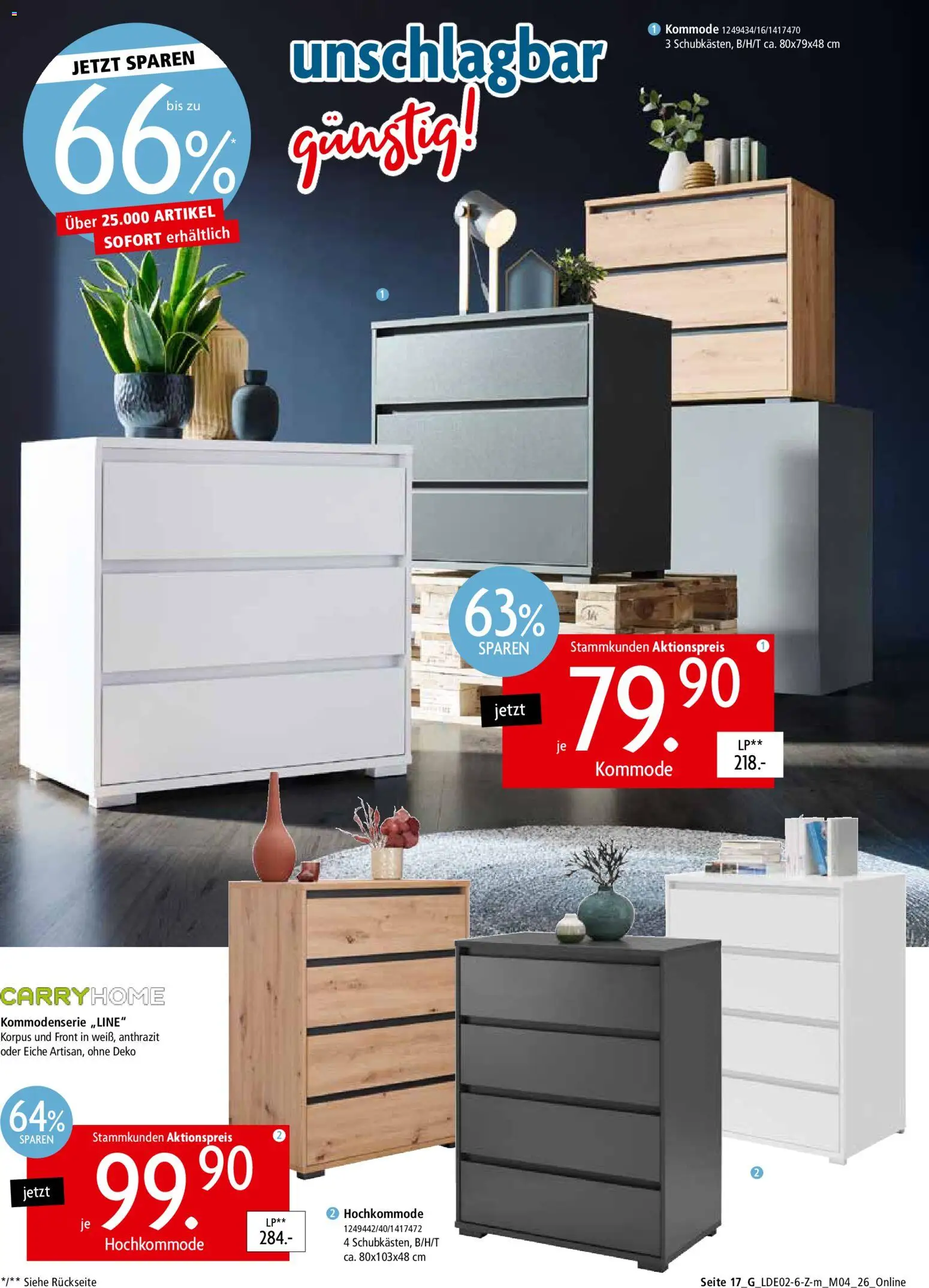 Zurbrüggen Prospekt 	 – gültig ab 22.02.2026 | Seite: 37 | Produkte: Kommode