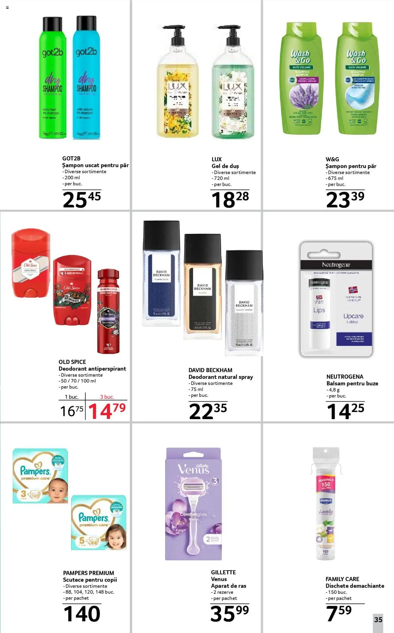 Catalog Selgros - Food – valabil de la 08.08.2025 | Pagină: 35 | Produse: Aparat De Ras, Duș, Gel de duș, Deodorant