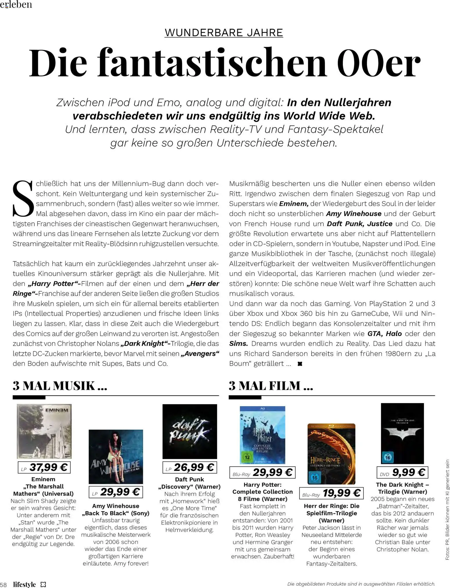 Müller Lifestyle – gültig ab 14.11.2025 | Seite: 58 | Produkte: Xbox, Sony, Bilder, Dvd