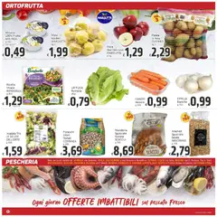 Anteprima del volantino Paghi Poco volantino valido a partire dal 07.04.2026 | Pagina: 6 | Prodotti: Insalata, Mandorle, Scaffale, Vassoio