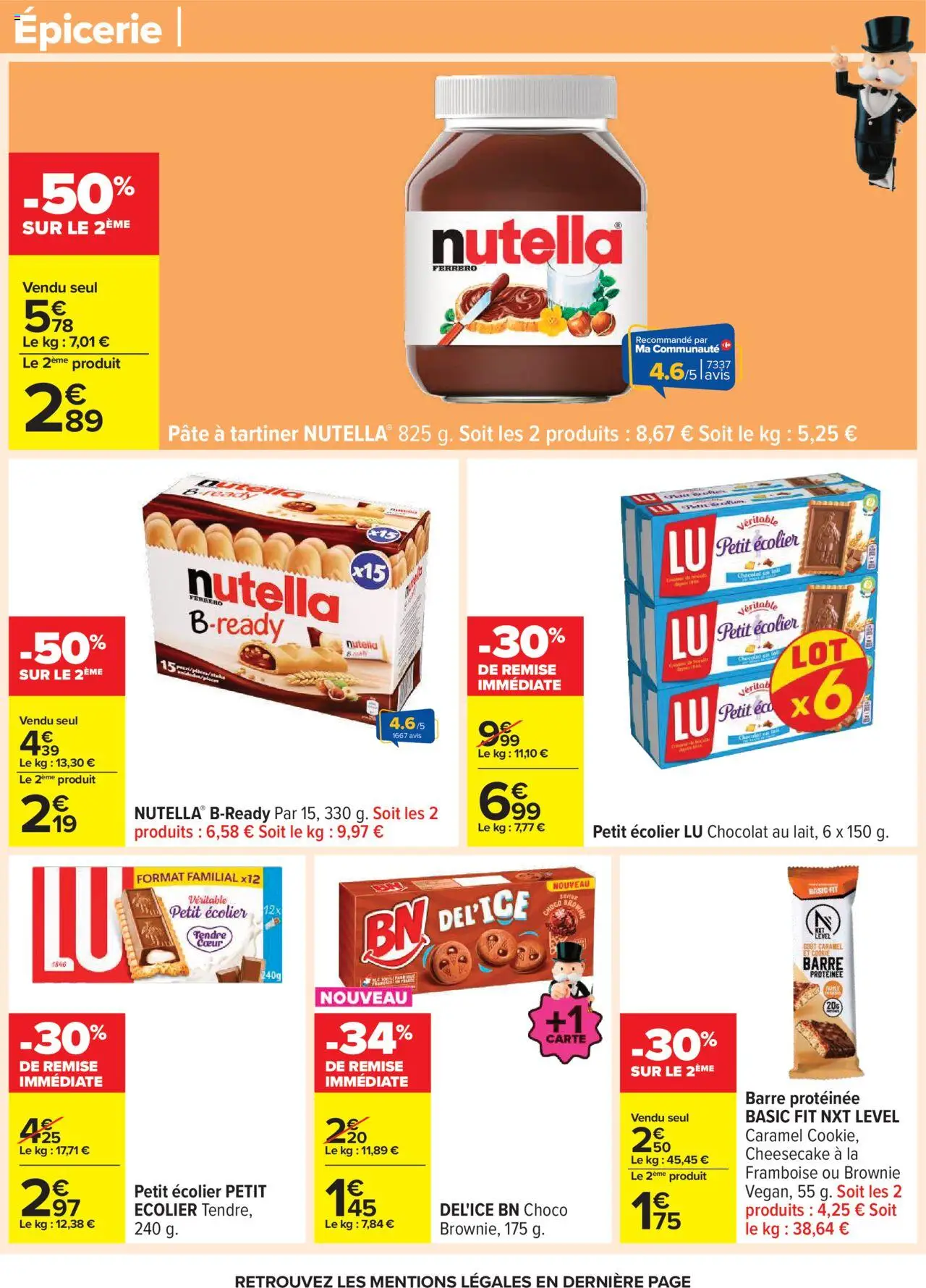  | Page: 42 | Produits: Framboise, Pâte à tartiner, Nutella, Chocolat