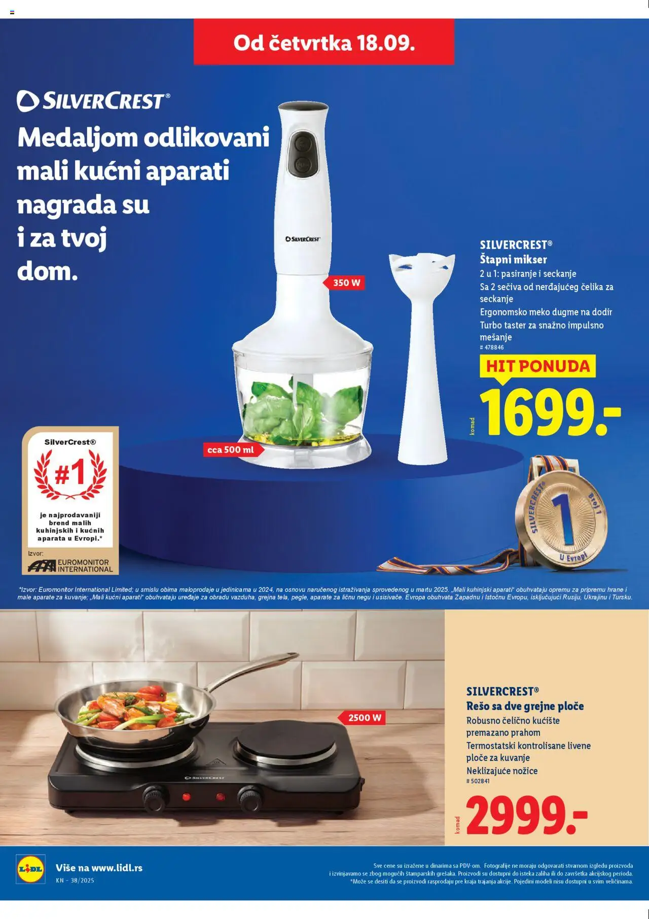 Lidl katalog - važi od 18.09.2025 | Strana: 18 | Proizvode: Silvercrest, Mikser, Štapni mikser, Blender