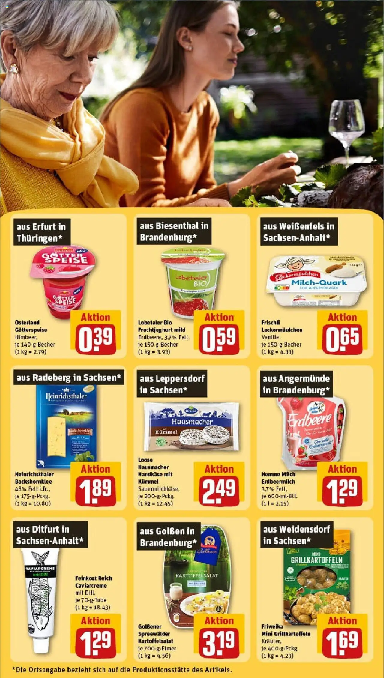 Rewe prospekt Berlin / Französisch Buchholz	 - gültig ab dem 27.07.2025 | Seite: 23 | Produkte: Milch, Fruchtjoghurt, Dill