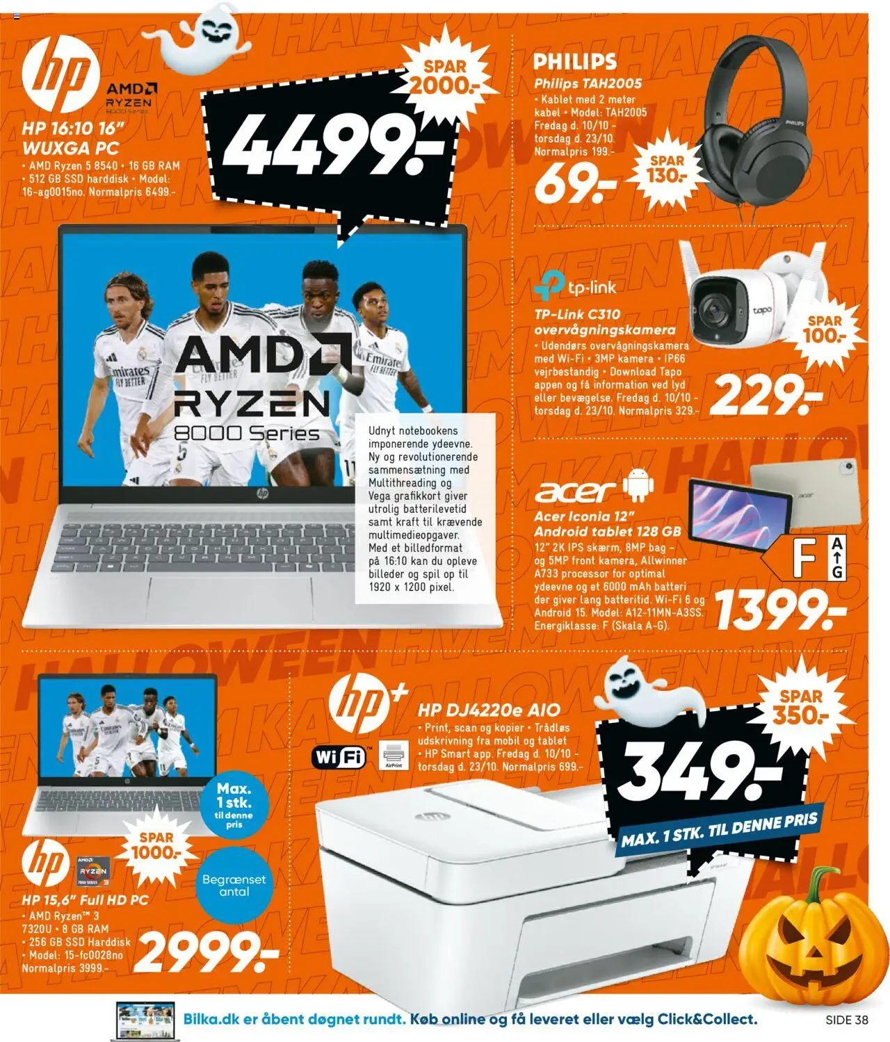 Bilka tilbudsavis – gyldig fra 10.10.2025 | Side: 13 | Produkter: RAM, Overvågningskamera, Tablet, Spil