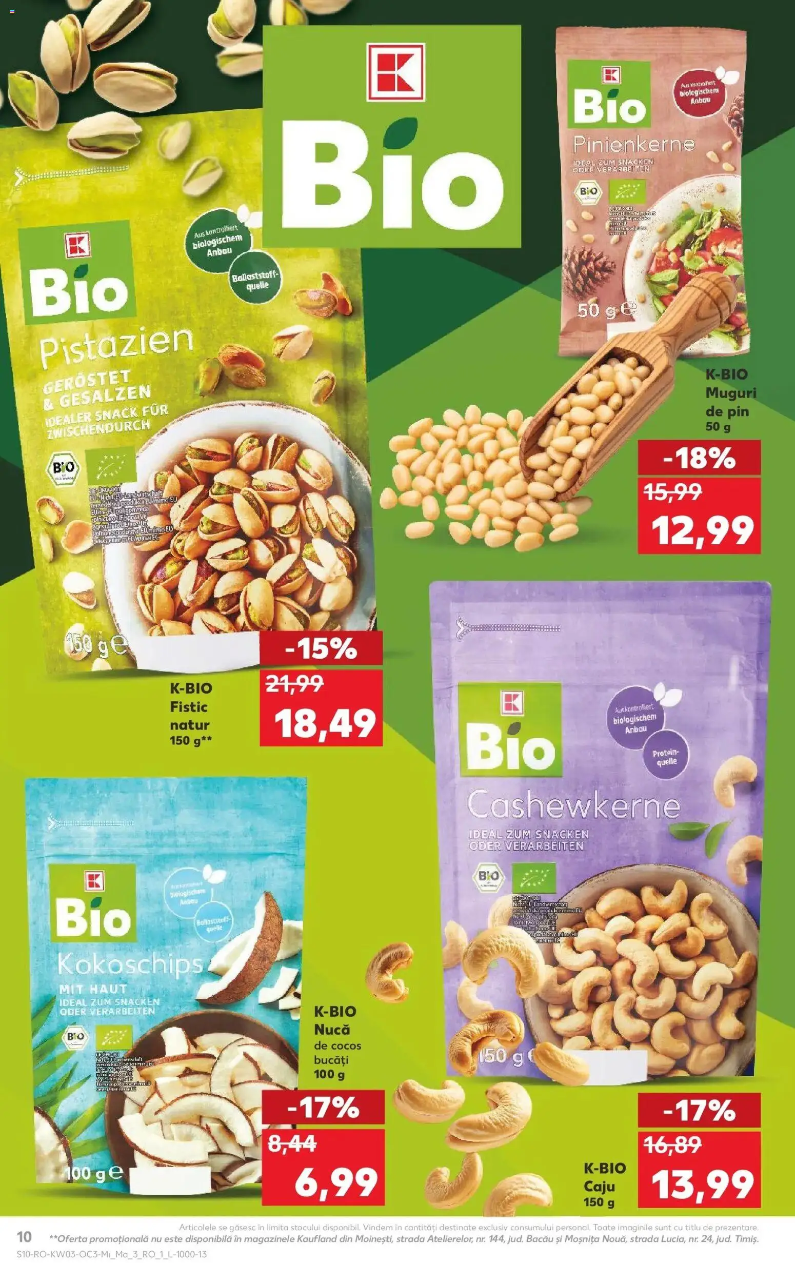 Noul catalog Kaufland – valabil de la 14.01.2026 | Pagină: 10 | Produse: Şerit ödül, Caju, Fistic