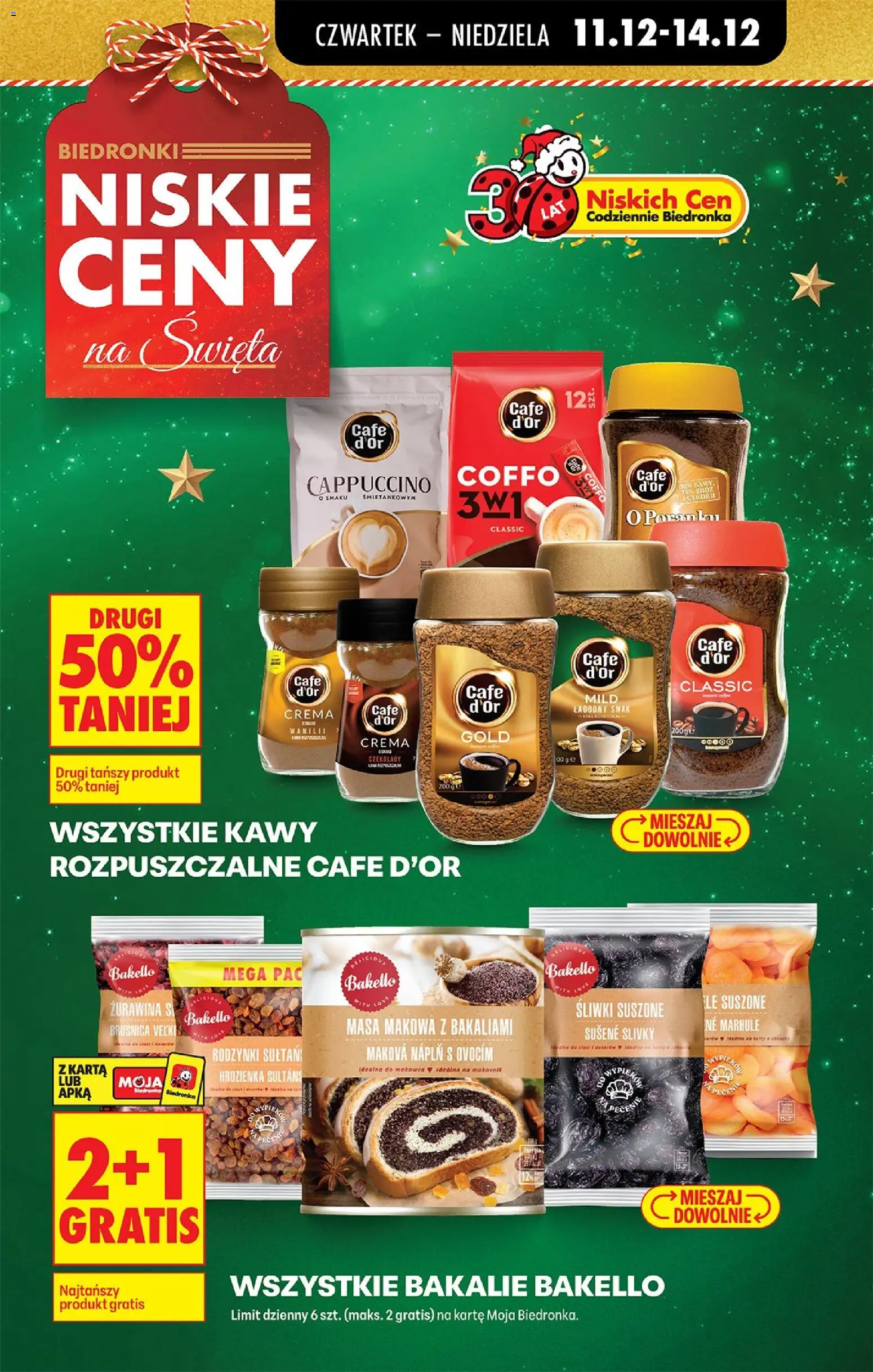 Biedronka gazetka - Oferta w tym tygodniu od 11.12.2025 | Strona: 15 | Produkty: Czekolady, Masa makowa, Cappuccino, Śliwki suszone