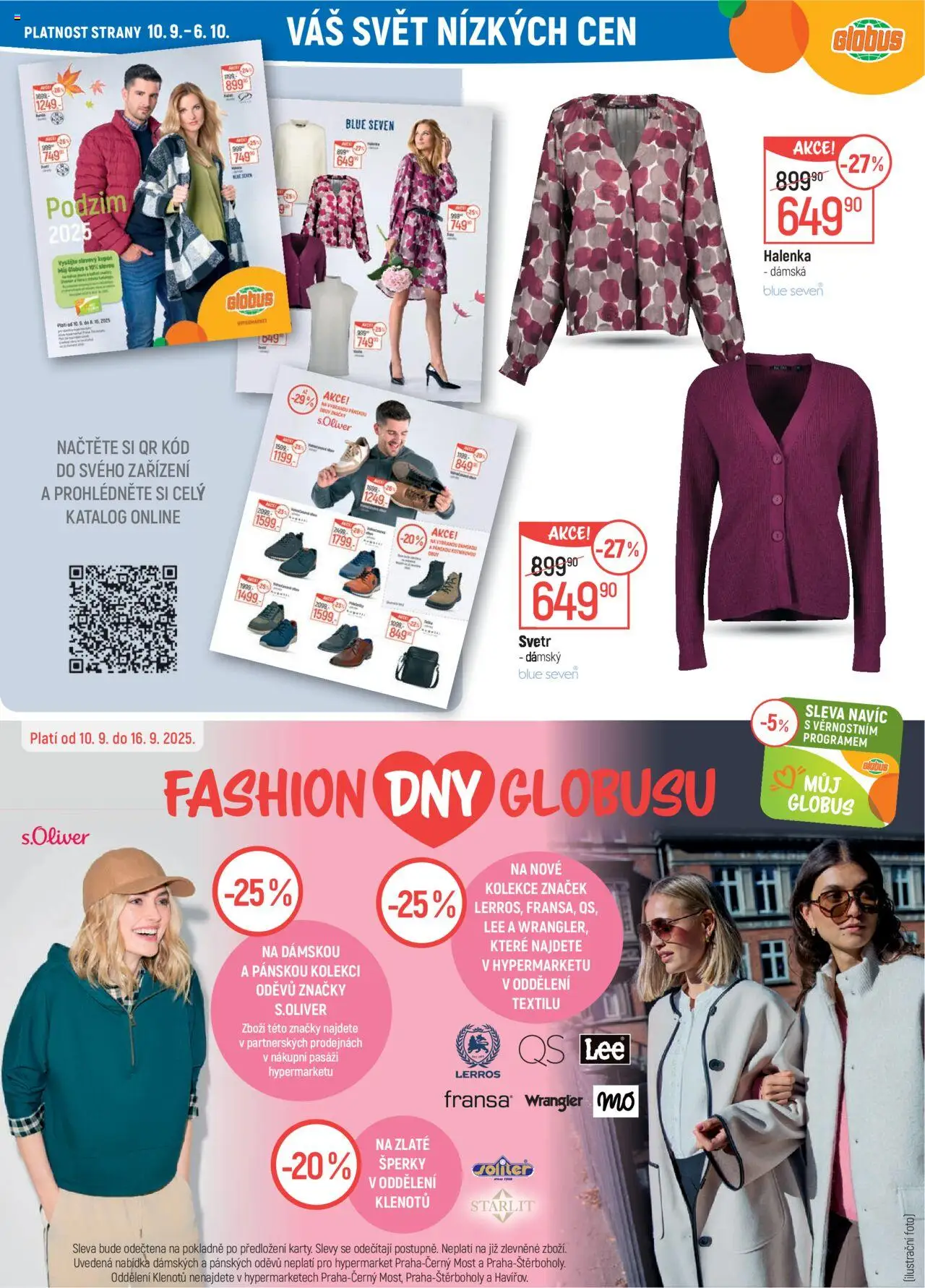 Globus leták - Ostrava od 10.09.2025 | Strana: 27 | Produkty: Halenka, Svetr, Šperky, Mošt