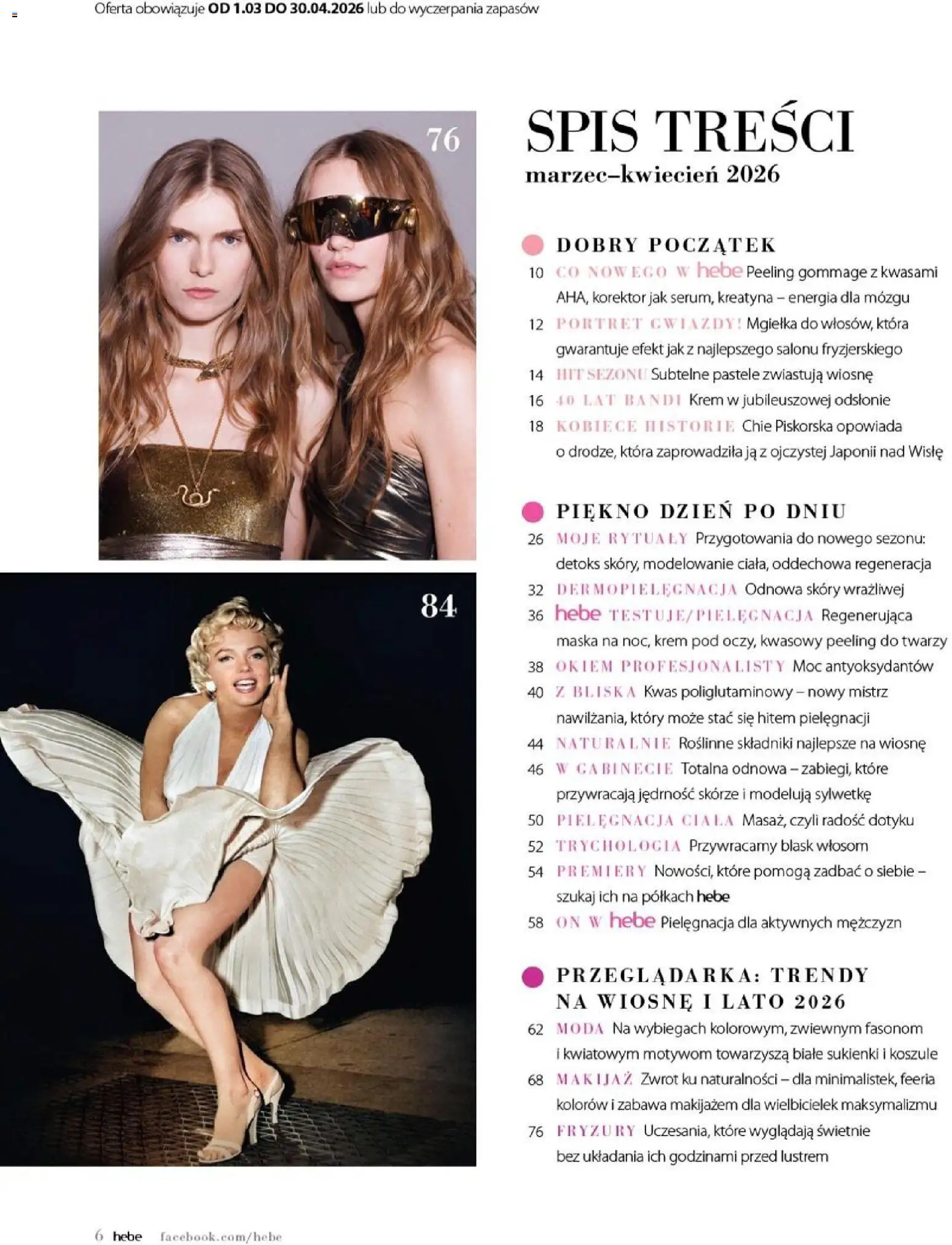Hebe gazetka - Magazyn od 01.03.2026 | Strona: 6 | Produkty: Makijaż, Korektor, Peeling, Krem