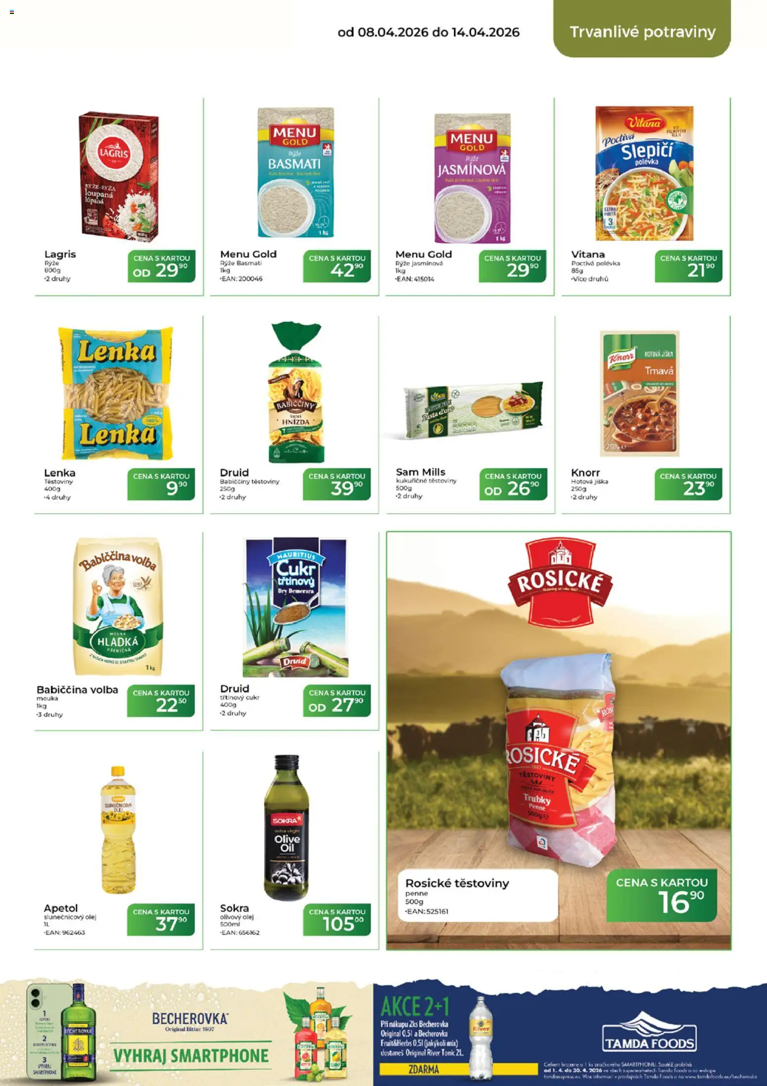 Tamda Foods leták od 08.04.2026 | Strana: 41 | Produkty: Tonic, Cukr, River tonic, Slunečnicový olej