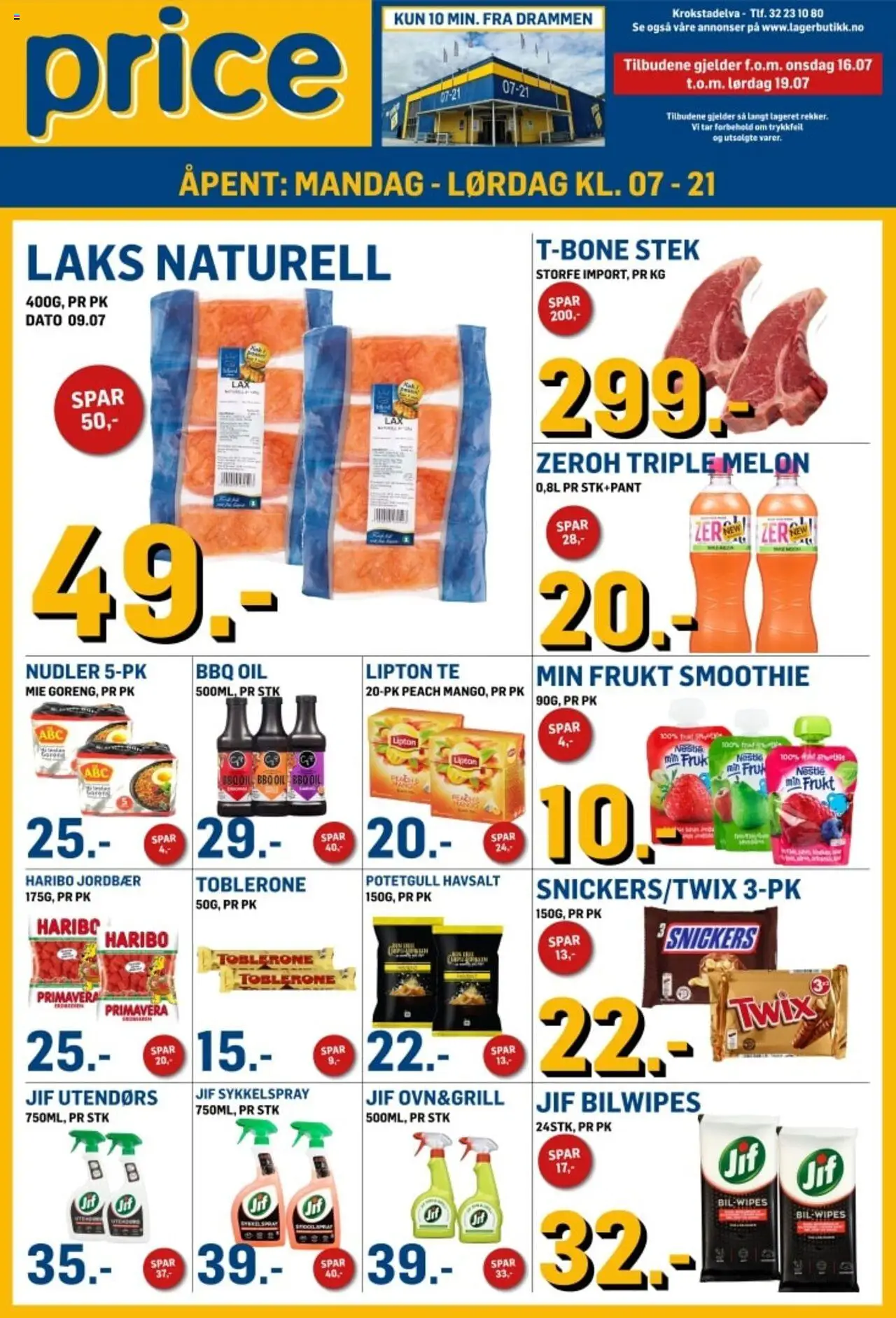  | Side: 1 | Produkter: Kit stație, Nudler, Jordbær, Potetgull