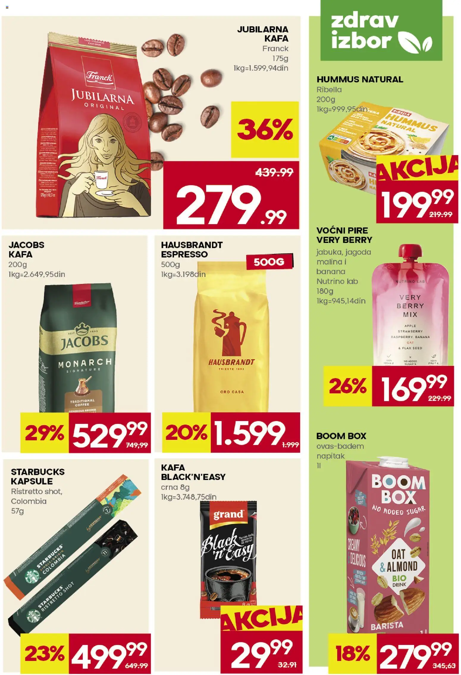 Idea katalog - važi od 23.04.2026 | Strana: 17 | Proizvode: Kapsule, Hummus, Malina, Kafa