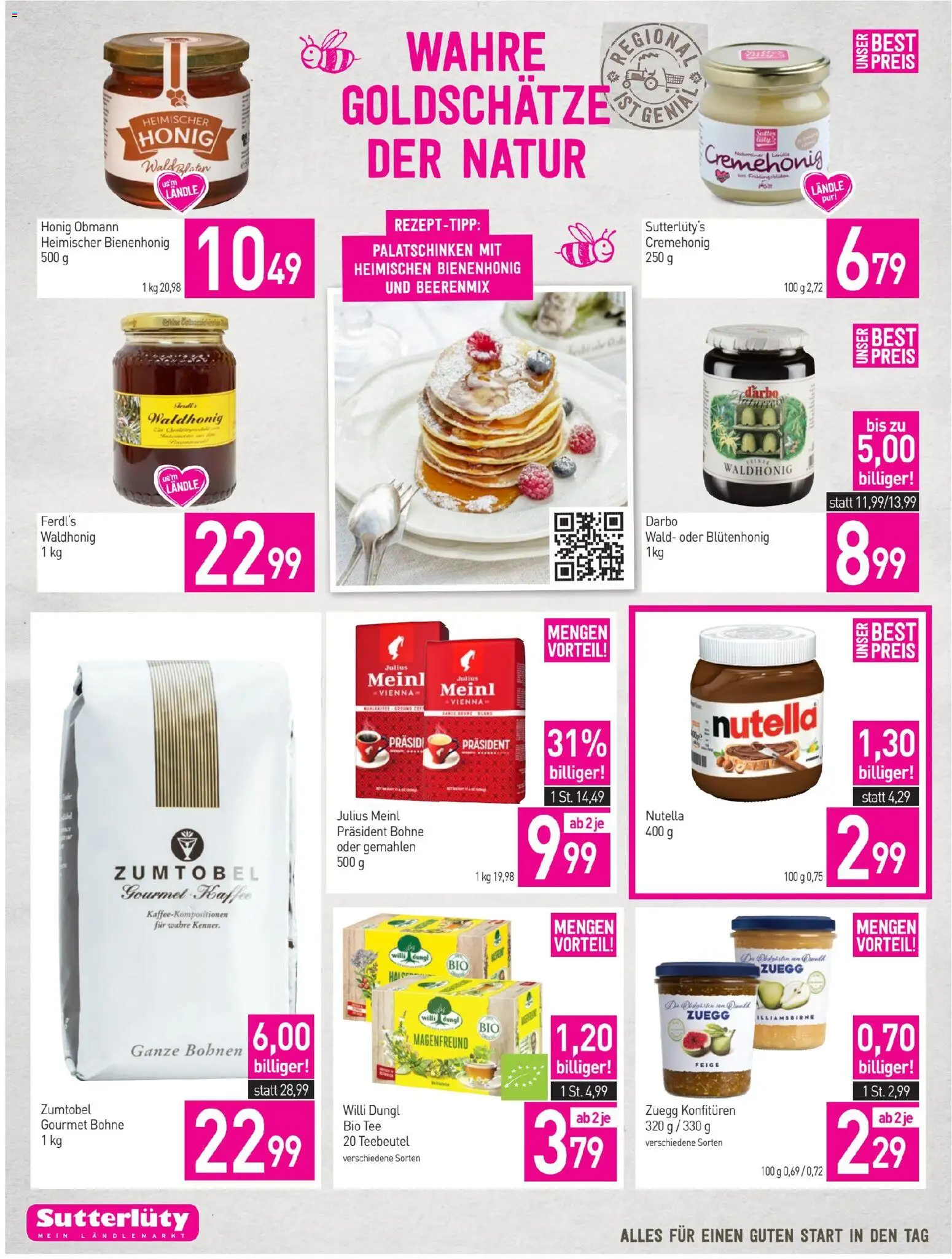 Sutterlüty Flugblatt gültig ab 20.11.2025 | Seite: 2 | Produkte: Kaffee, Tee