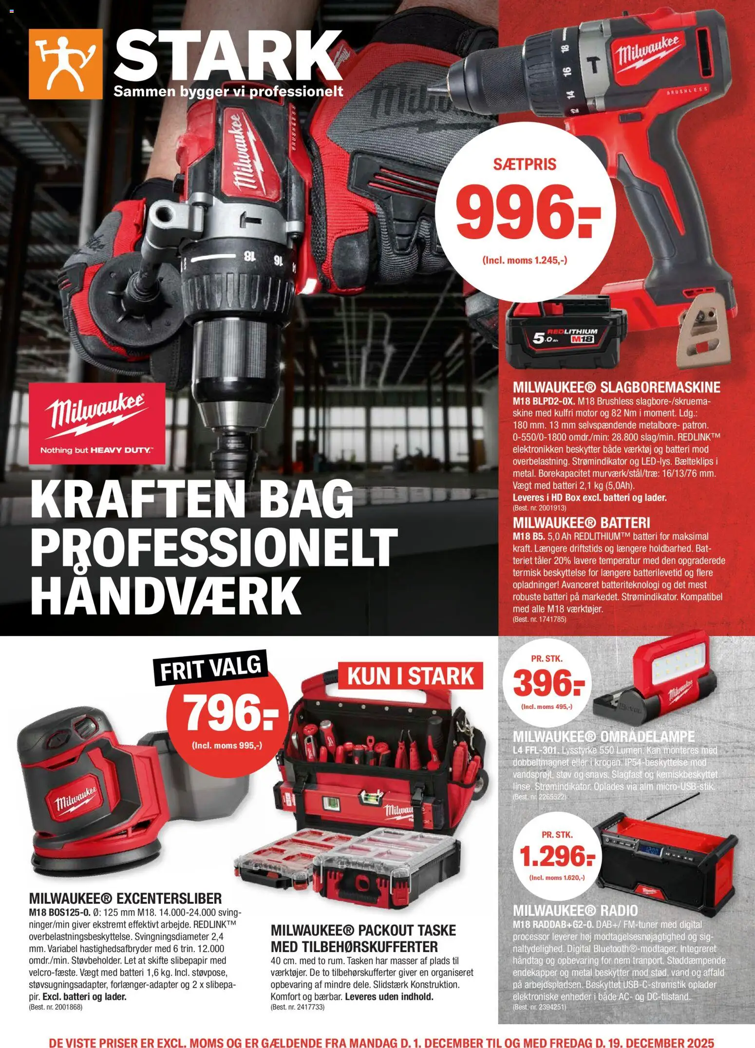 Stark tilbudsavis – gyldig fra 01.12.2025 | Side: 1 | Produkter: Processor, Taske, Radio, Batteri