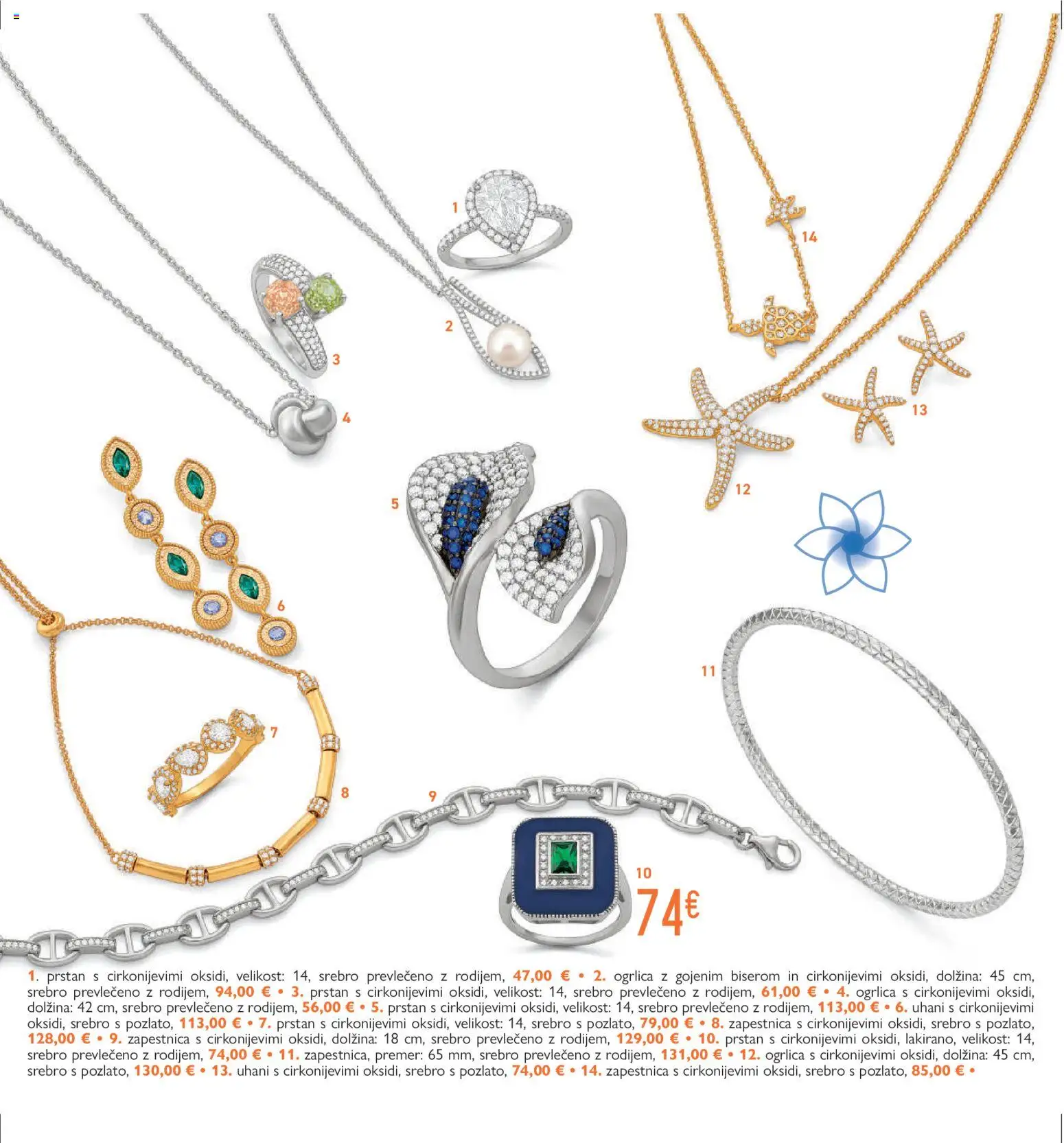 Novi E.leclerc katalog ponudbe – veljaven od 07.04.2026 | Stran: 10 | Izdelki: Zapestnica, Prstan, Uhani