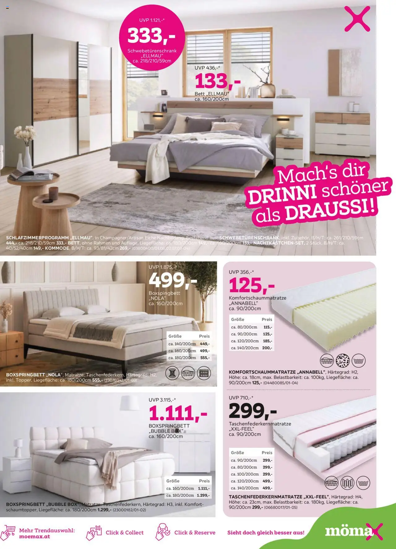 Mömax Prospekt aktuell gültig ab 19.08.2025 | Seite: 5 | Produkte: Bett, Matratze, Box