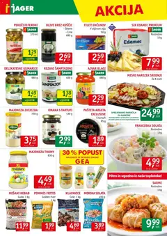 Jager katalog akcije – veljaven od 24.12.2025 | Stran: 9 | Izdelki: Edamec, Ajvar, Kumarice, Omaka