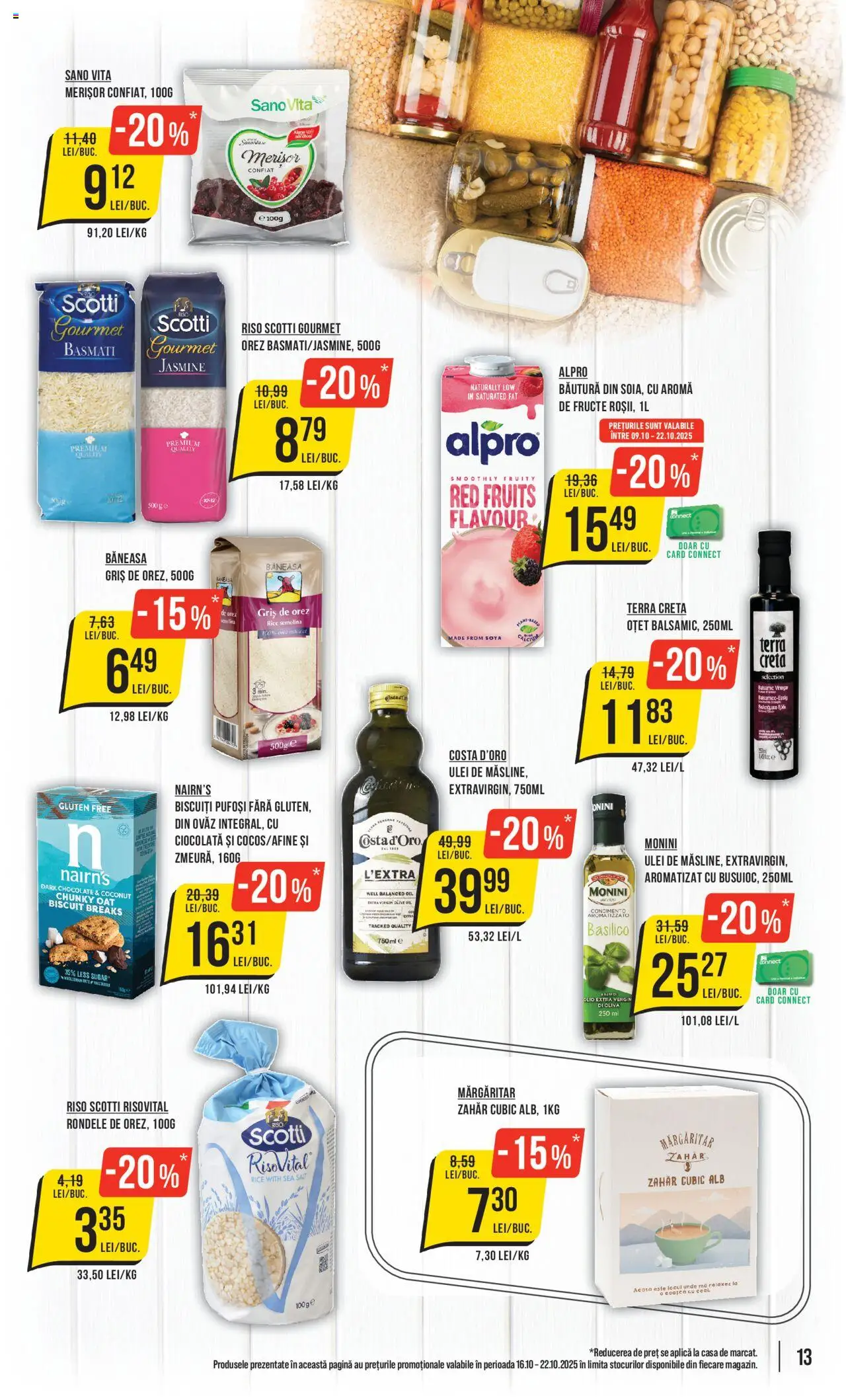 Noul catalog Mega Image – valabil de la 16.10.2025 | Pagină: 13 | Produse: Ulei, Ciocolată, Oțet, Fructe