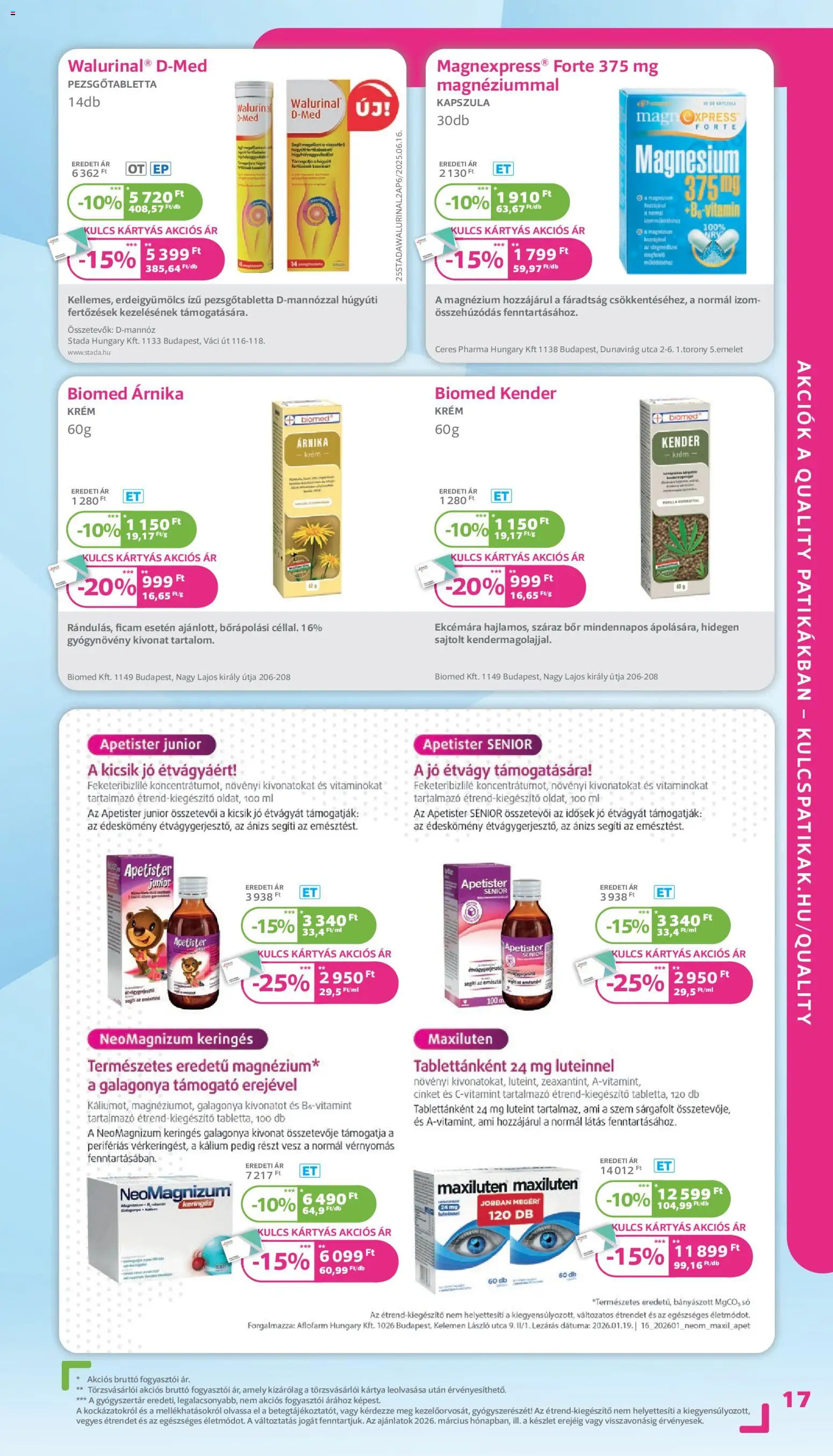 Kulcs Patika Akciós Újság 2026.03.01.-tól/töl - fantasztikus ajánlatokat! 🛍️ | Magyarország