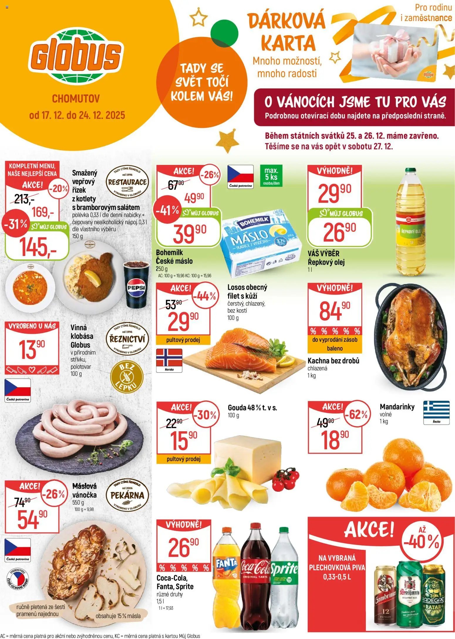 Globus leták - Chomutov od 17.12.2025 | Strana: 1