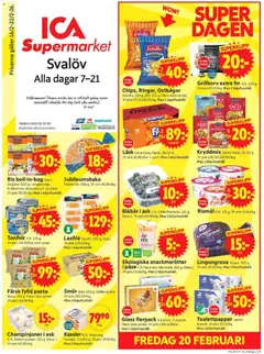 ICA Supermarket - Svalöv - Förhandsvisning av reklamblad från butik ICA Supermarket aktuell från 16.02.2026