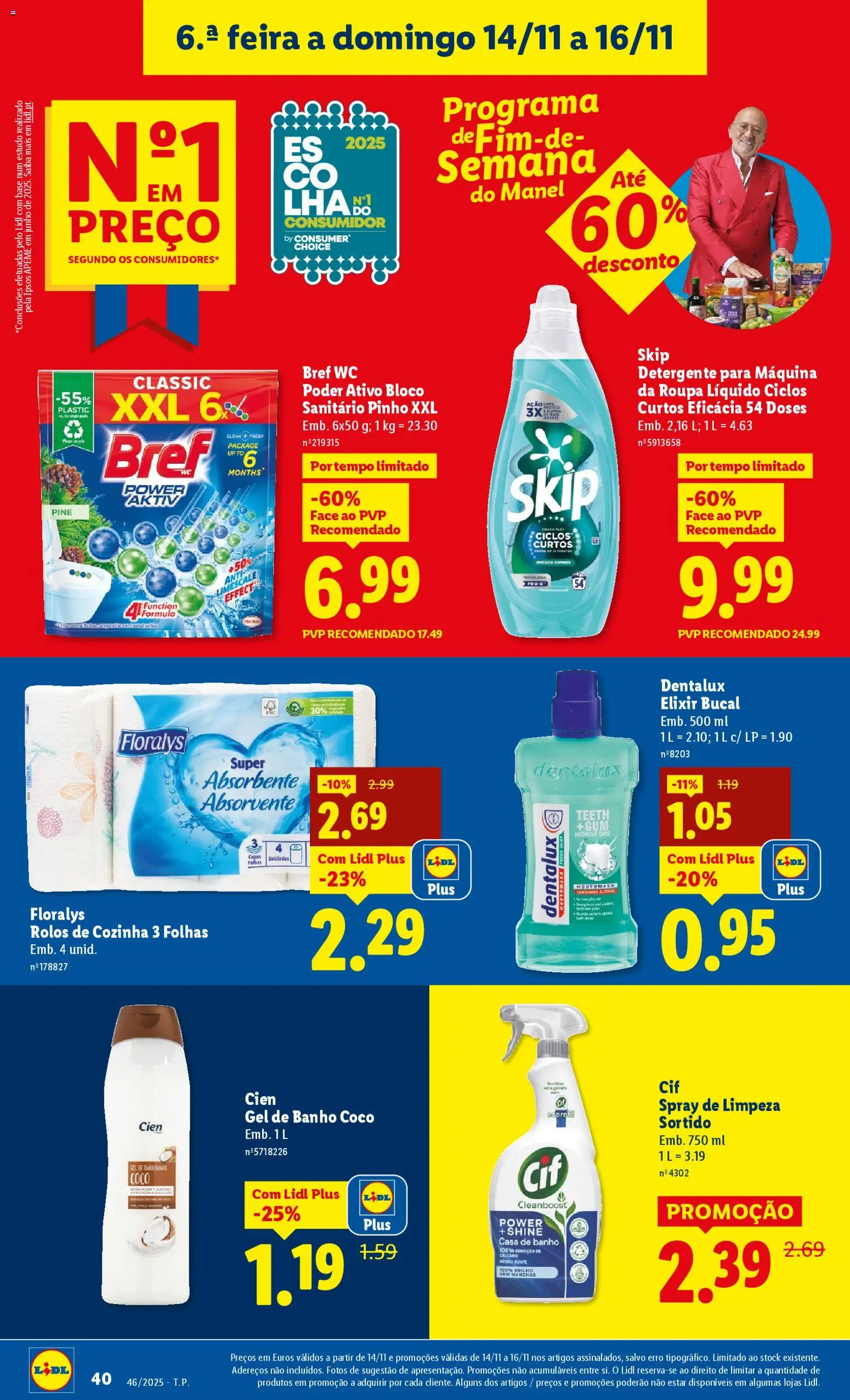 Lidl folheto │ válido de 10.11.2025 | Página: 40 | Produtos: Base, Detergente, Banho, Elixir bucal