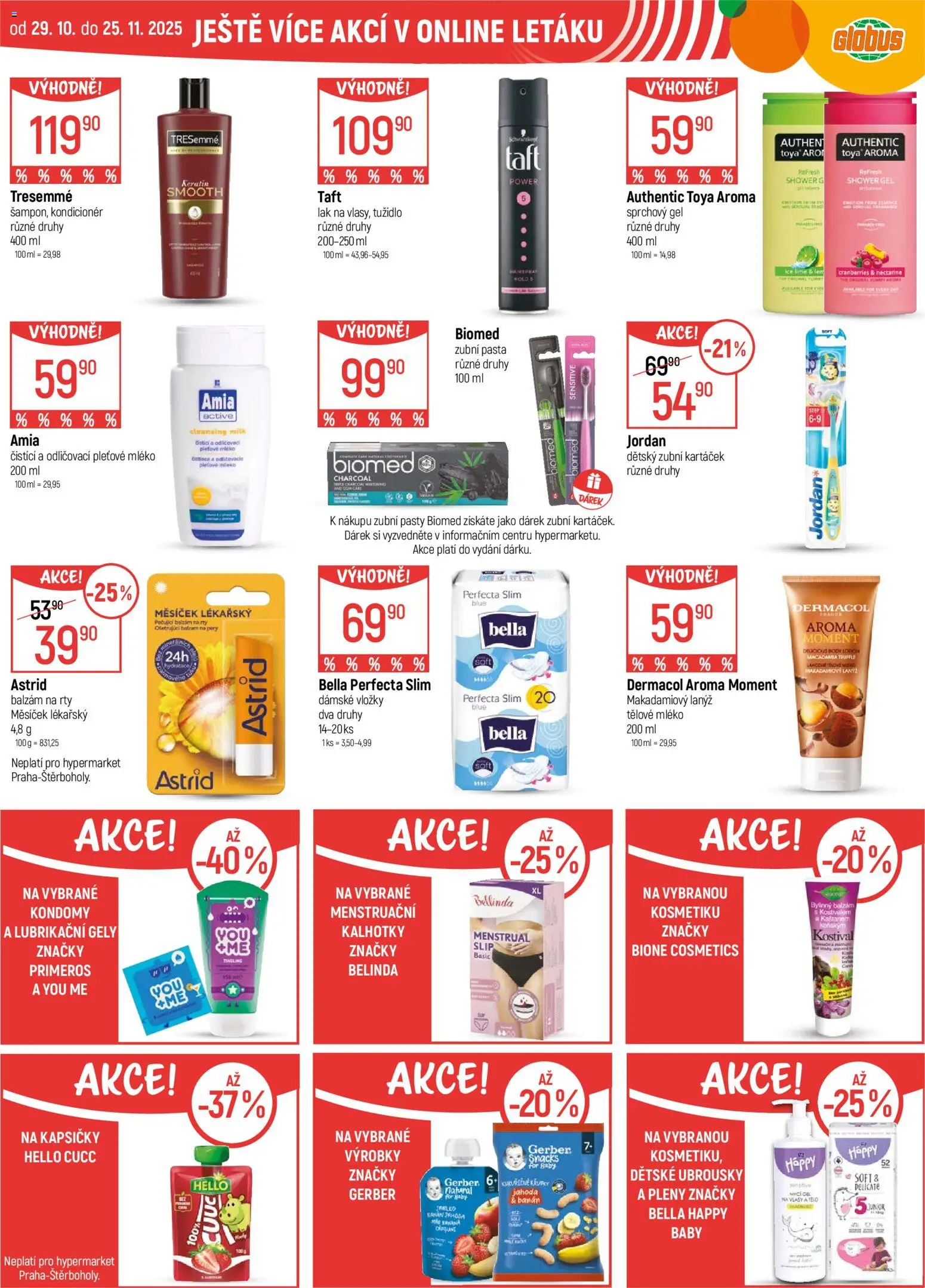 Globus leták - Liberec od 05.11.2025 | Strana: 43 | Produkty: Zubní pasta, Globus, Dětské ubrousky, Body