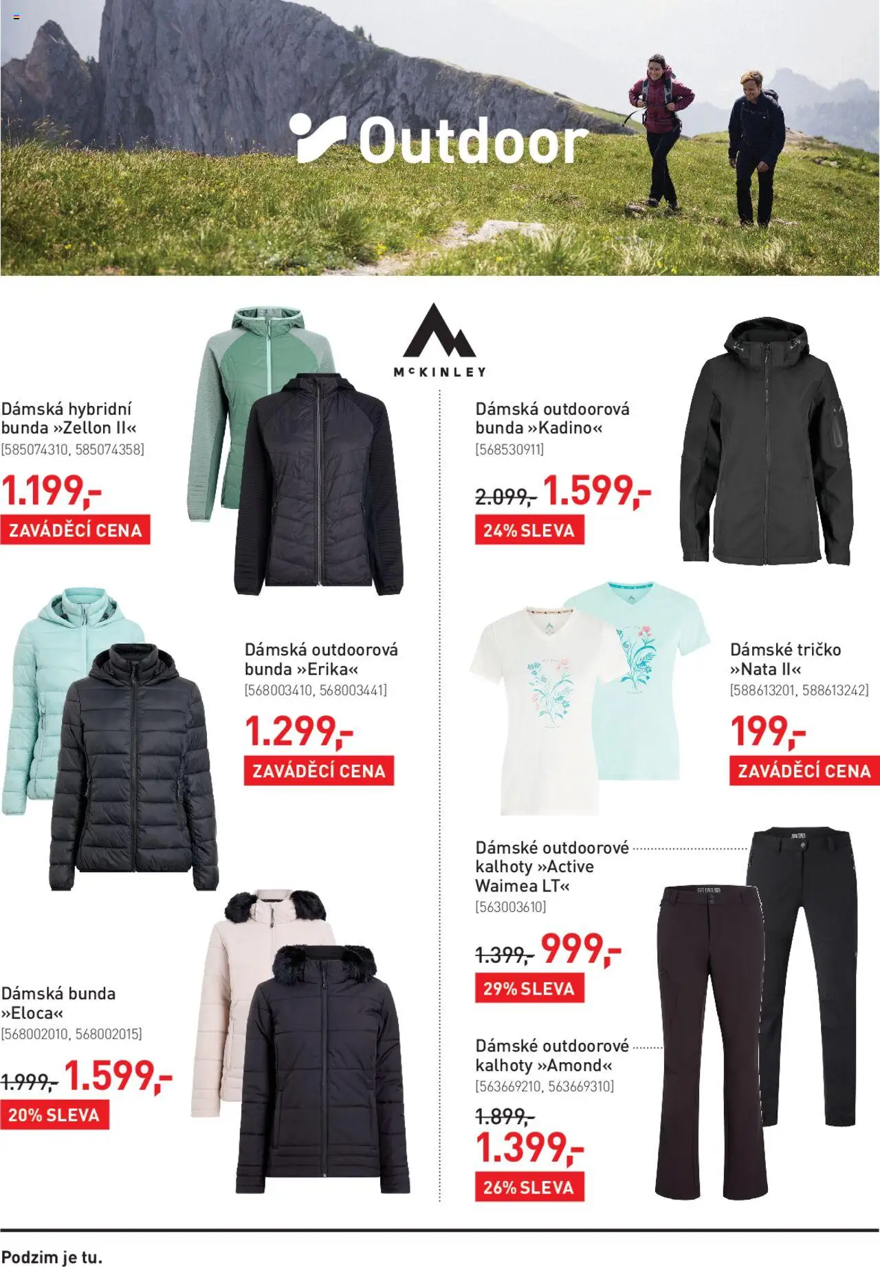 Intersport leták od 08.10.2025 | Strana: 4 | Produkty: Dámská bunda, Tričko, Bunda, Kalhoty