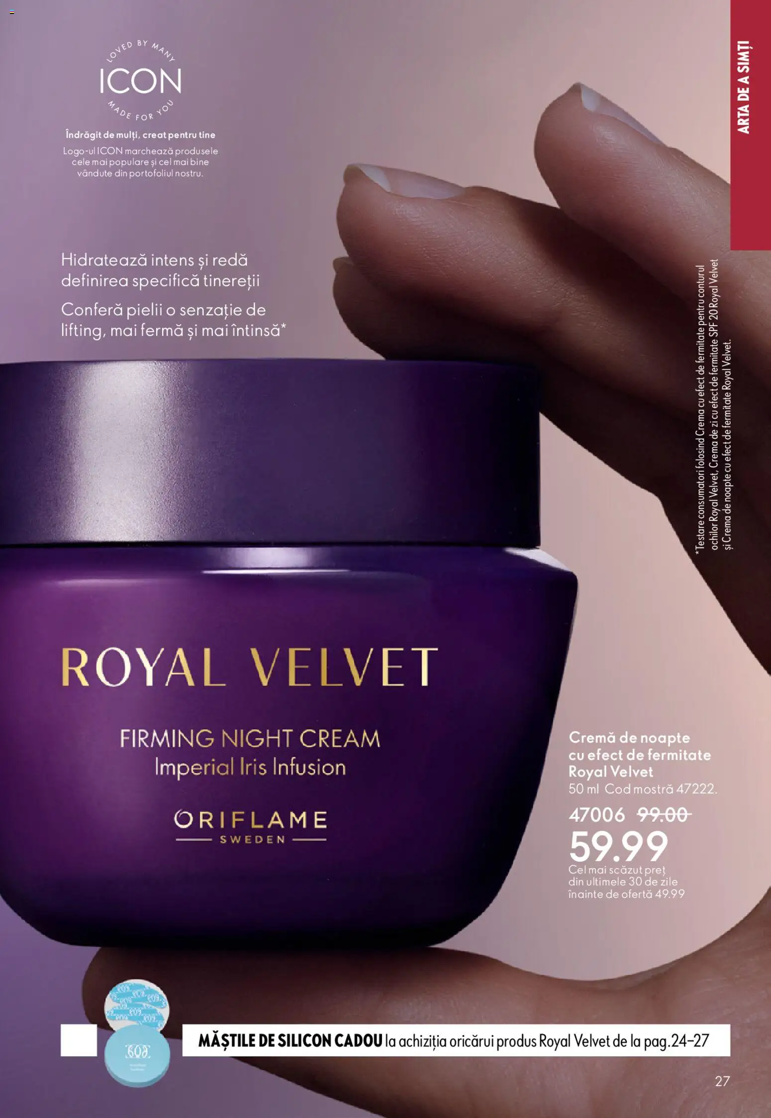 Noul catalog Oriflame – valabil de la 15.04.2026 | Pagină: 27 | Produse: Cremă de zi, Cremă de noapte, Cremă