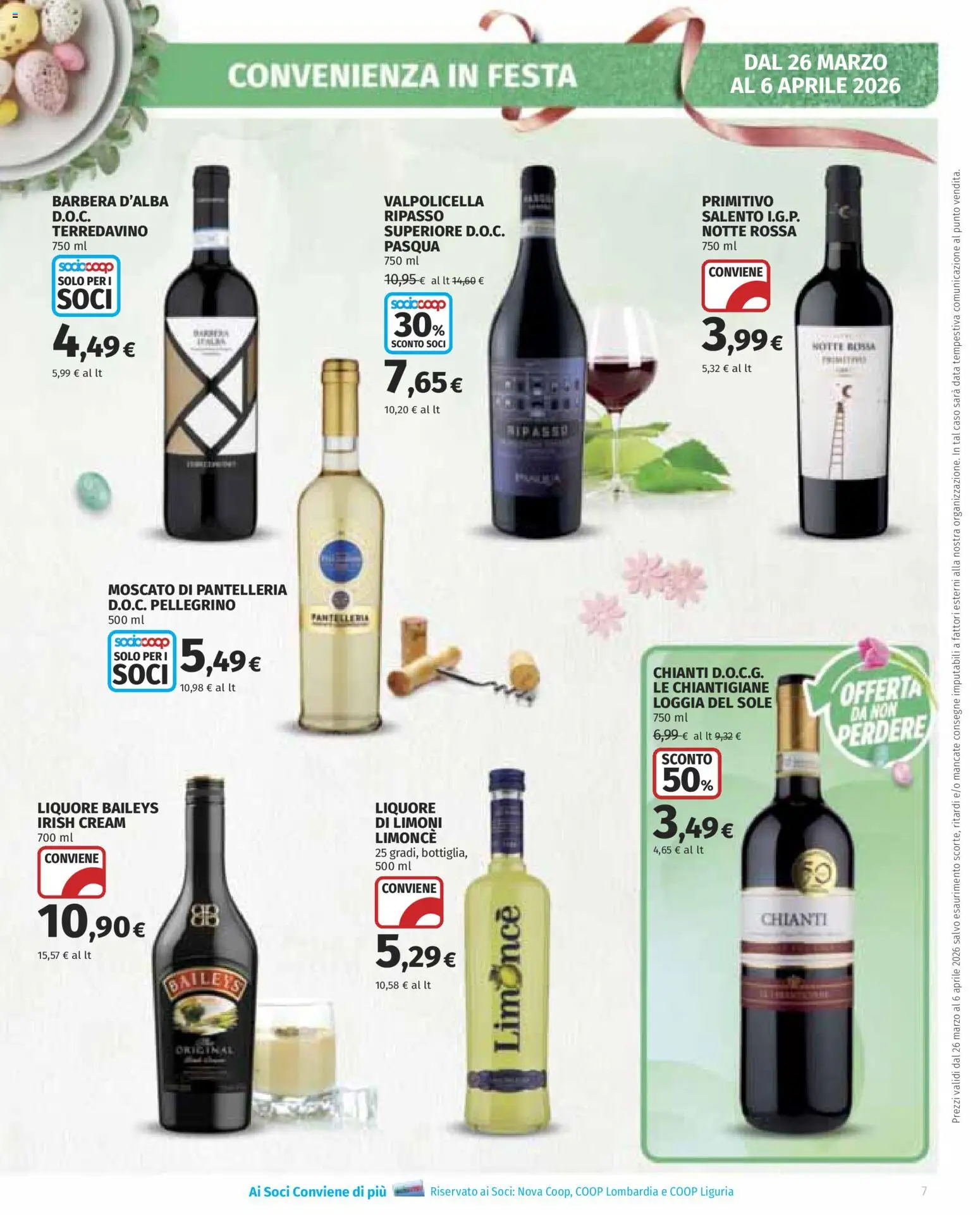 Volantino COOP del 26.03.2026 | Pagina: 7 | Prodotti: Data, Liquore