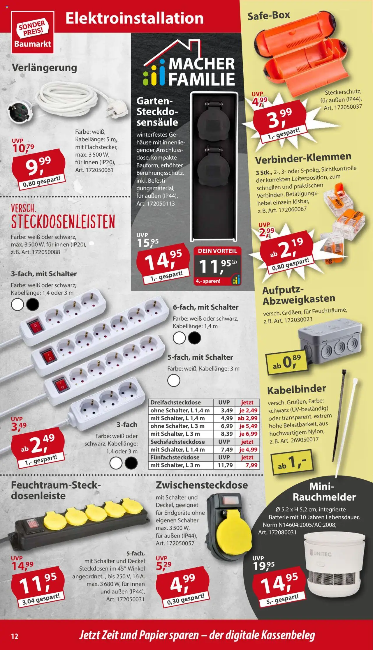 Sonderpreis Baumarkt Prospekt 	 - gültig ab dem 16.08.2025 | Seite: 12 | Produkte: Batterie