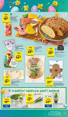 Náhled letáku Pekárna Srnín Velikonoční perník zdobený, 50 g, různé tvary od 31.03.2026 | Strana: 7 | Produkty: Petržel, Česnek, Mazanec, Cibule