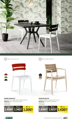 10.04.2026 tarihinden itibaren geçerli olan Metro kataloğu önizlemesi | Sayfa: 9 | Ürünler: Koltuk, Sandalye, Kahve